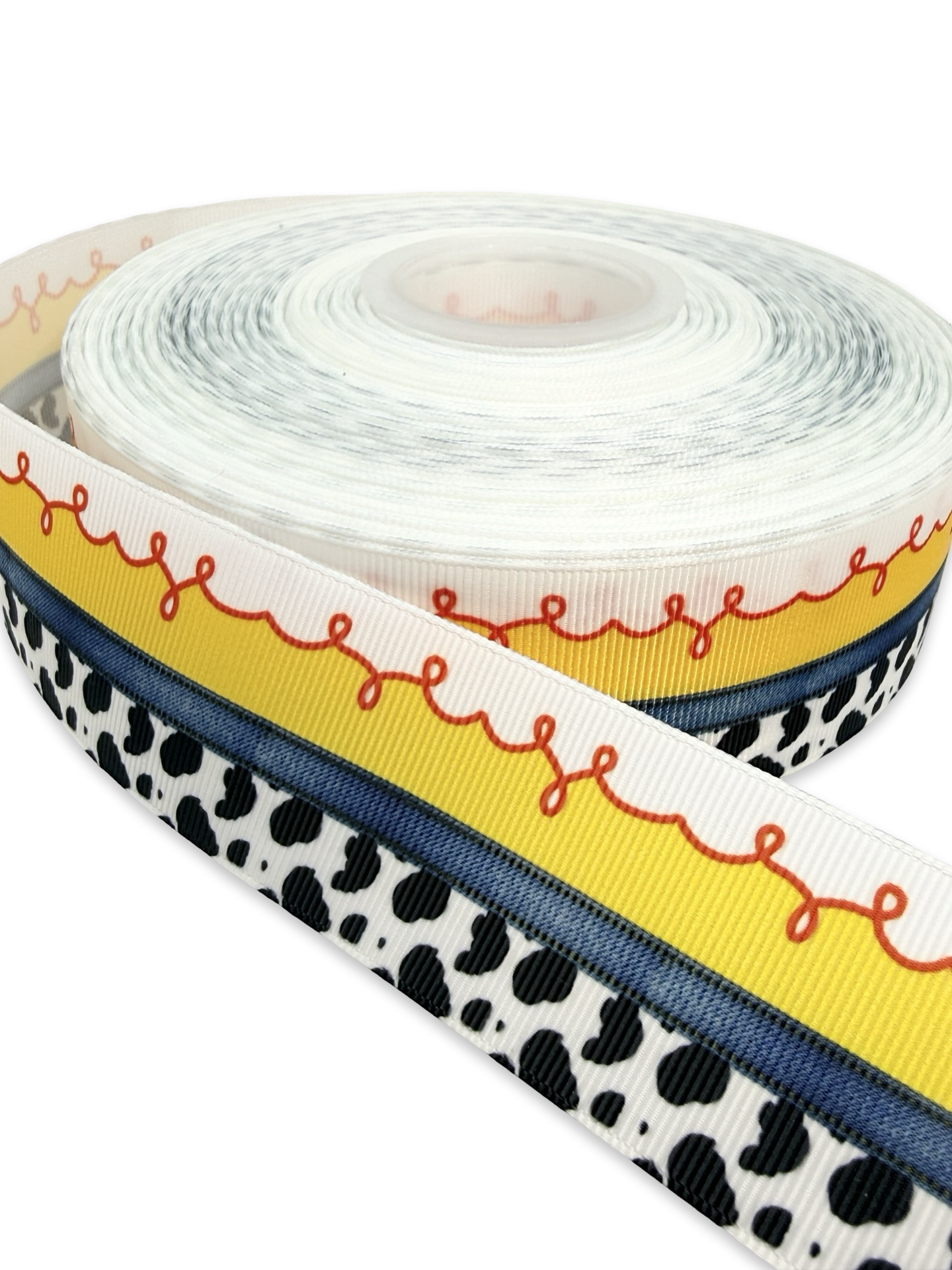 Toy Story cow print Ribbon, 🟢 1.5 inch Ribbon