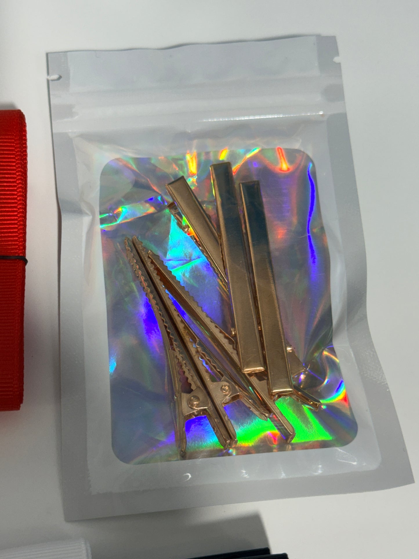Bundle Deal Yards of Ribbon, 5 resin planar and 5 hair clips