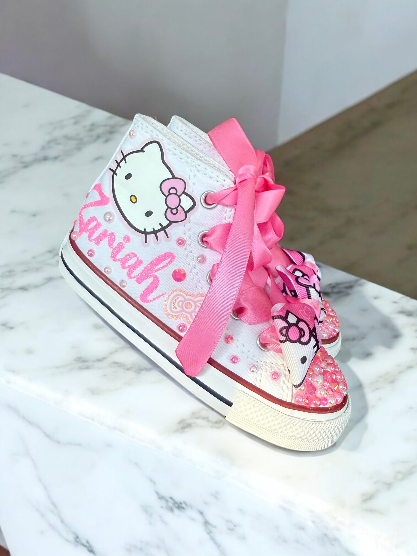 Hello Kitty Bling Converse Sneakers, Hello Kitty Bling sneakers
