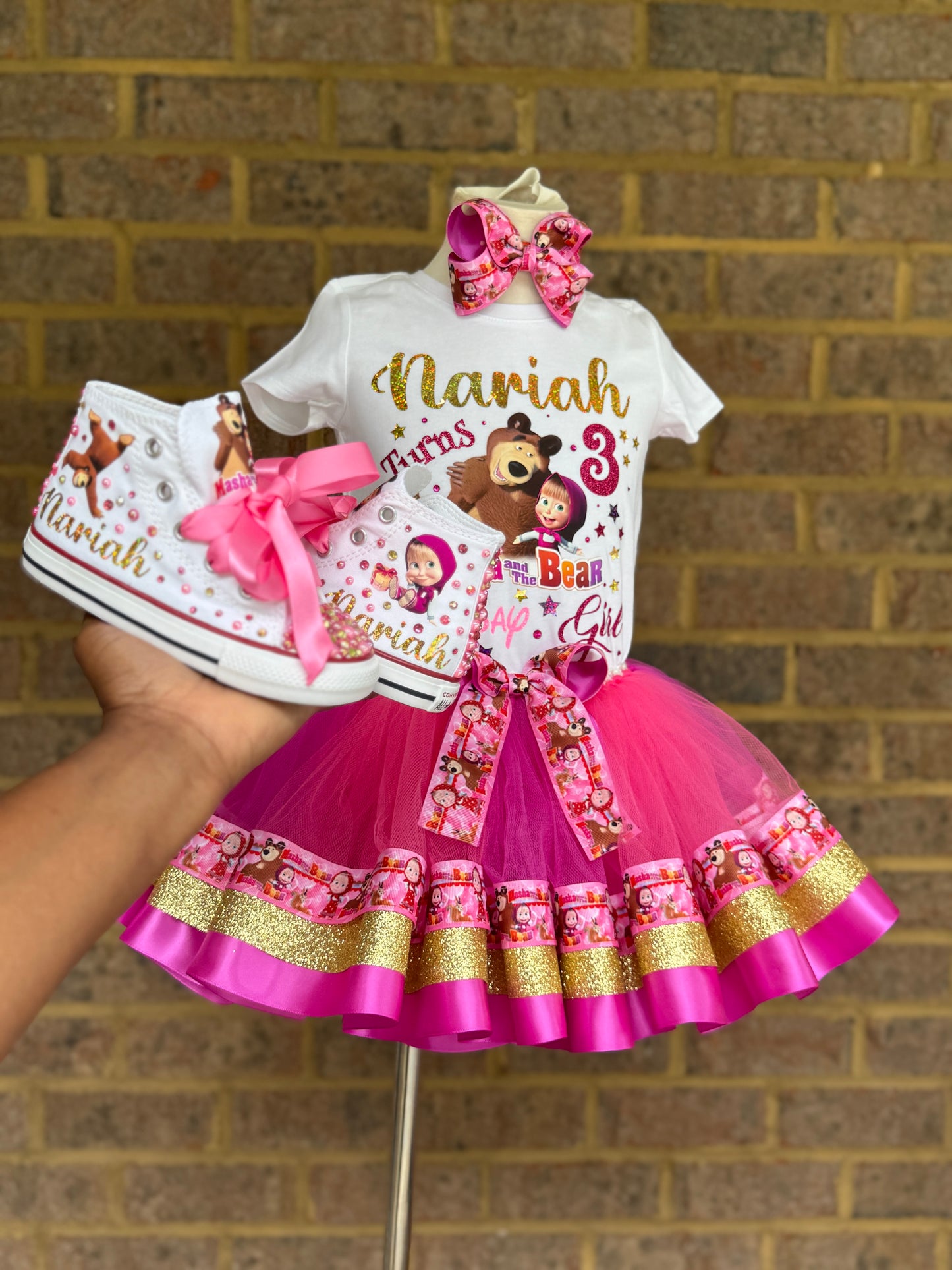 Marsha and The Bear Tutu Outfit