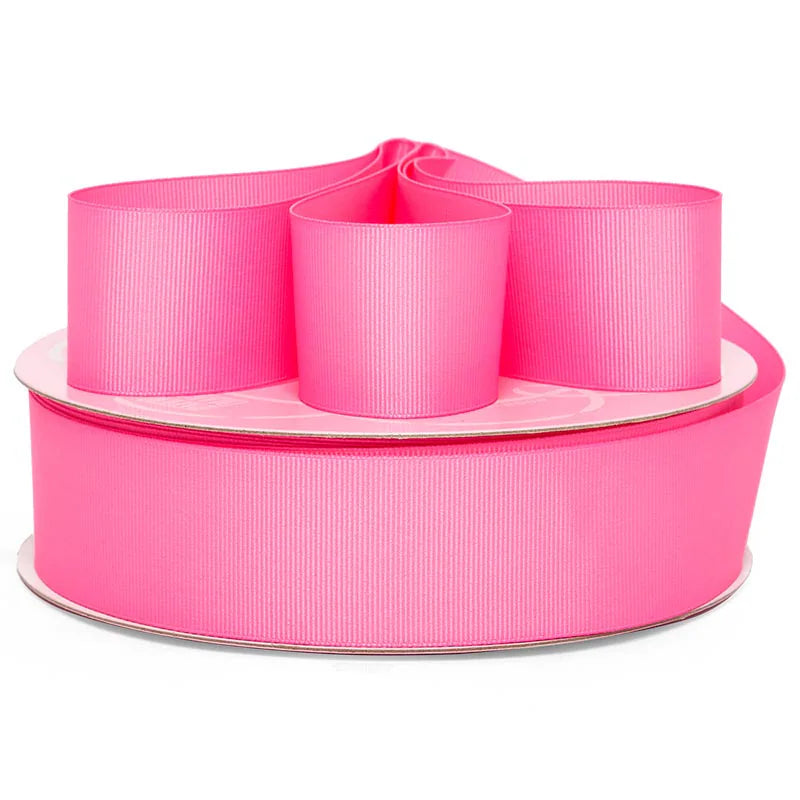 ๐ 3 Yards ๐ 1.5inch/38mm Hot Pink Solid Color Grosgrain Ribbon