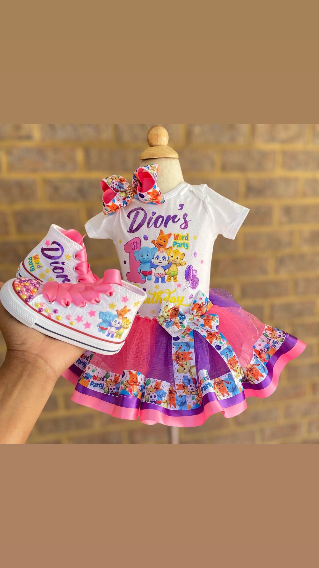 Word party Tutu Outfit Word Party Birthday Outfit word party tutu set