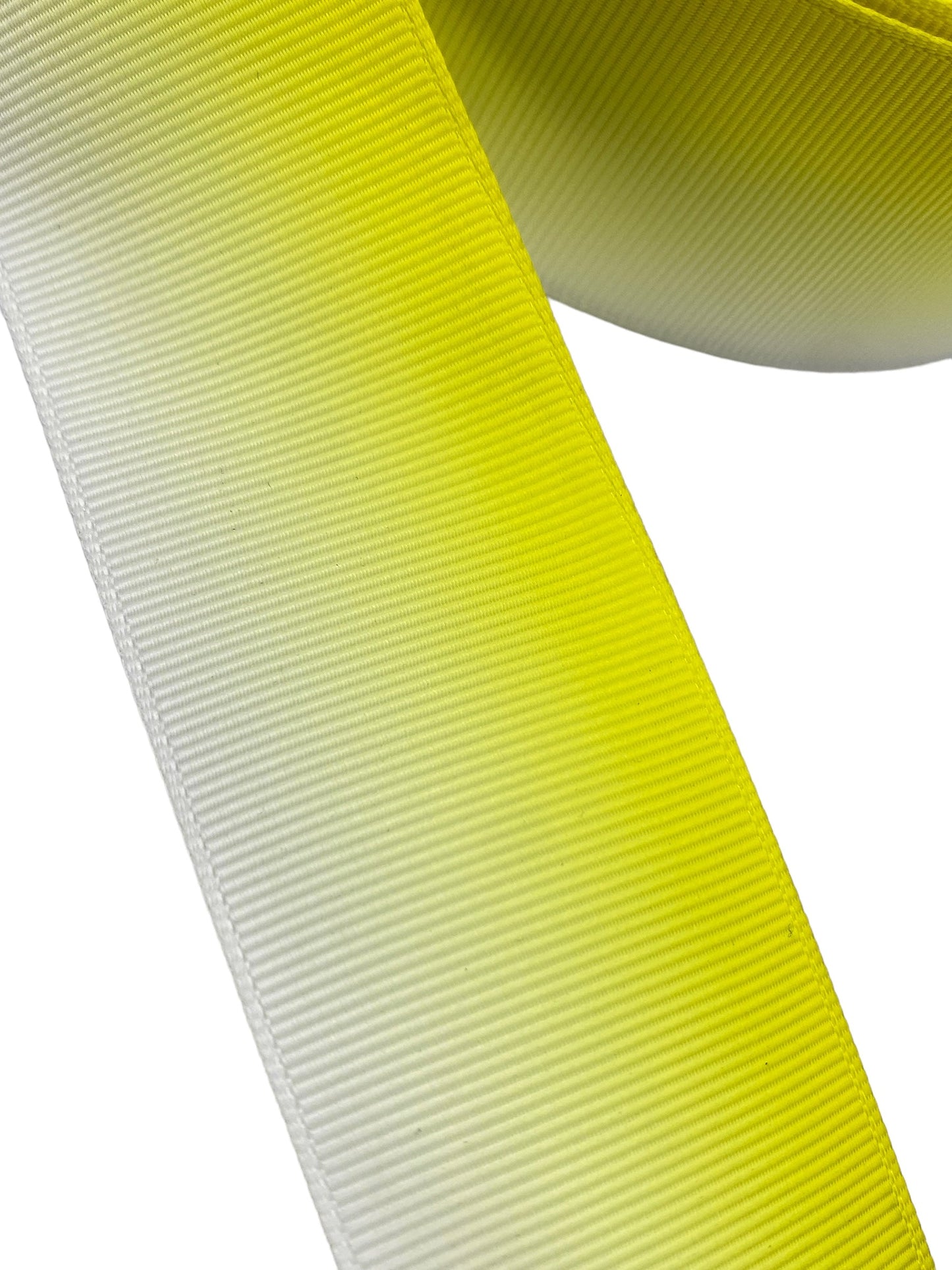 #C67 (Yellow Ombré Ribbon 38mm / 1.5 inch Ribbon) 1 Yard 🟢