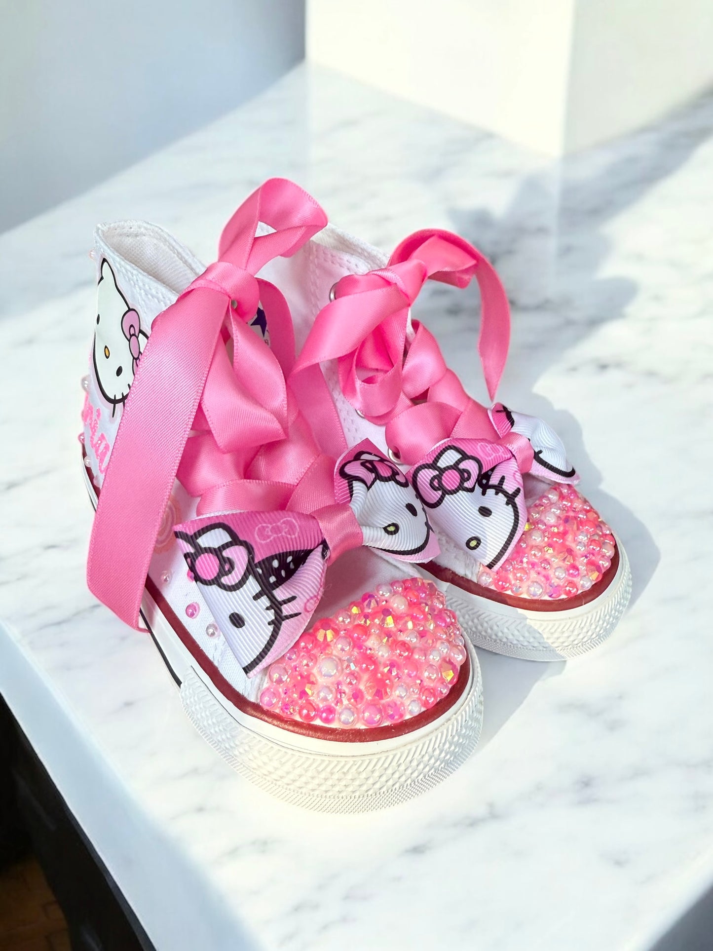 Hello Kitty Bling Converse Sneakers, Hello Kitty Bling sneakers