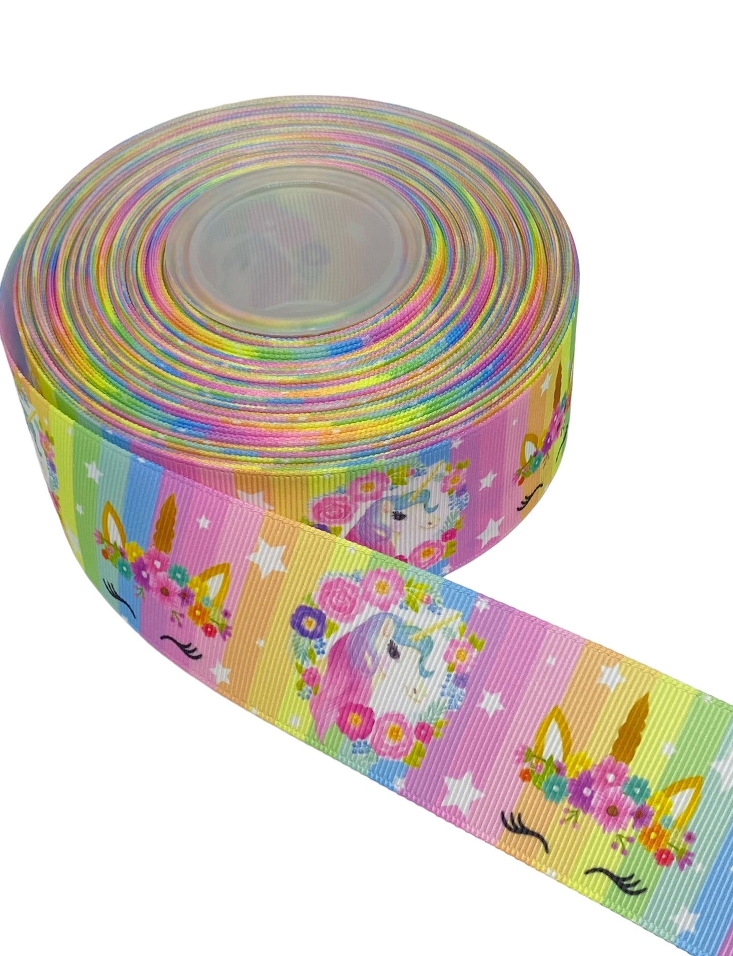 #C121 Unicorn Ribbon, (38mm /1.5 inches) 1 yard 🟢