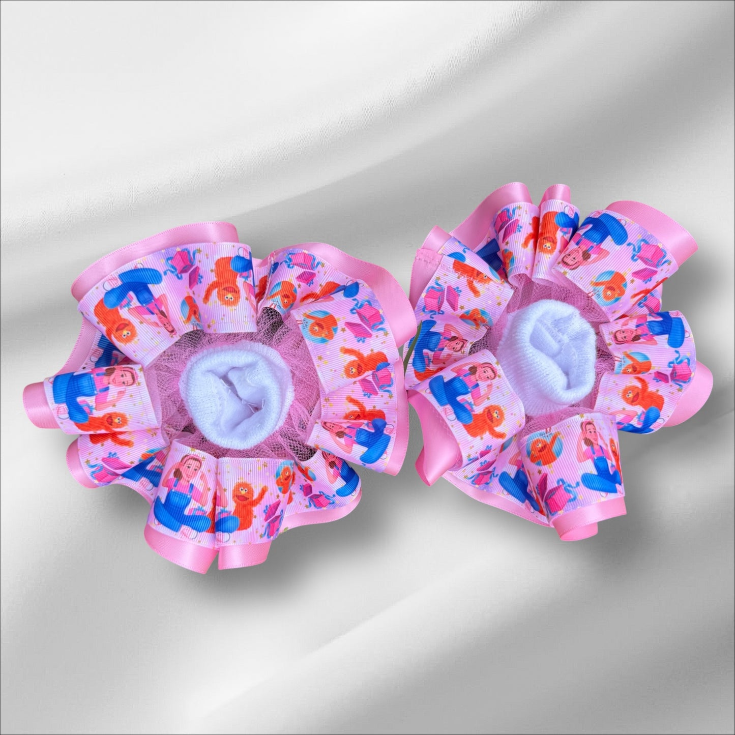 Ms Rachel Ruffle Socks ( Double Layer Ribbon Ruffle socks)