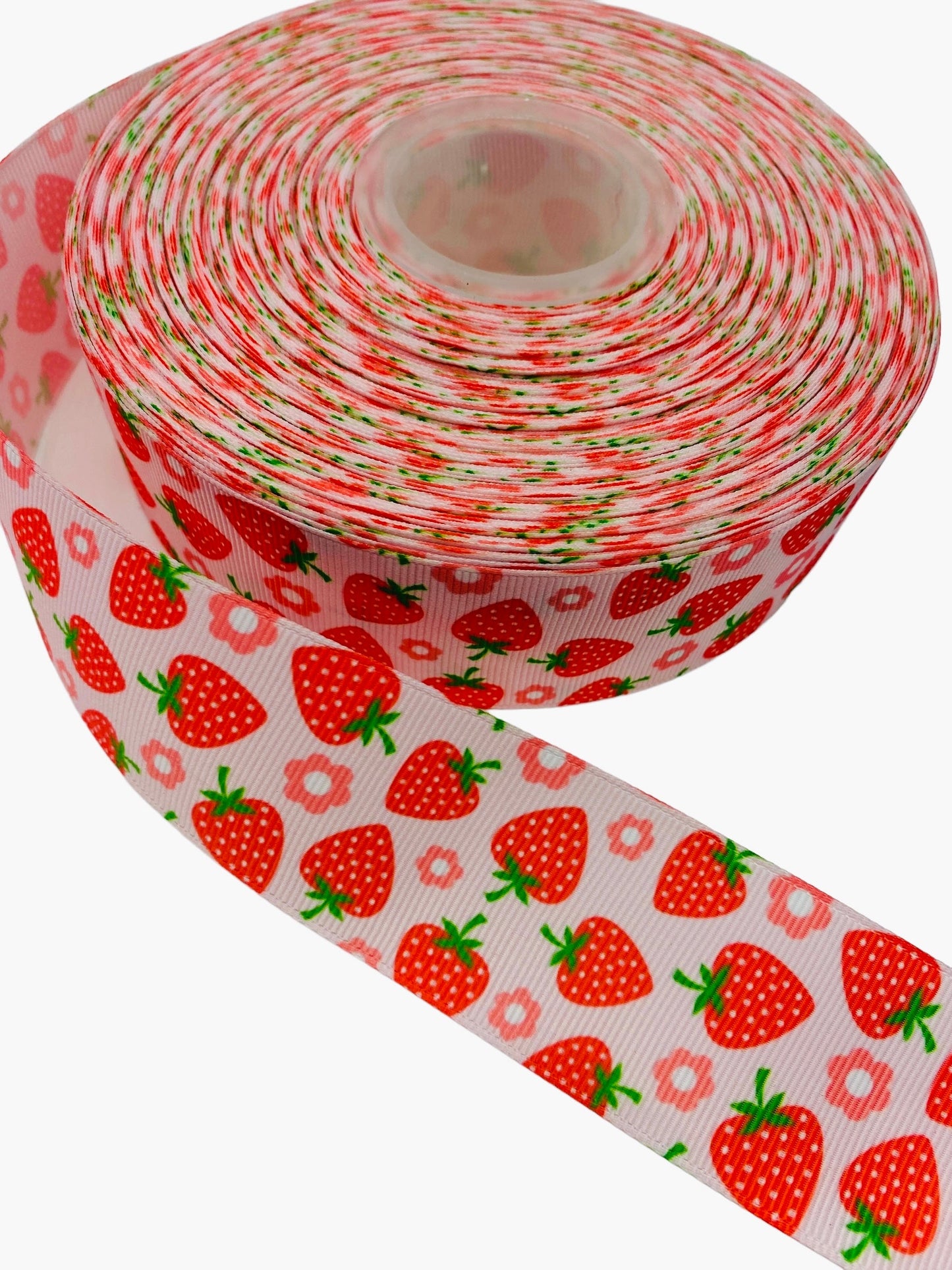#C33 (Strawberry Ribbon 38mm/ 1.5 Inch Ribbon ) 1 Yard 🟢