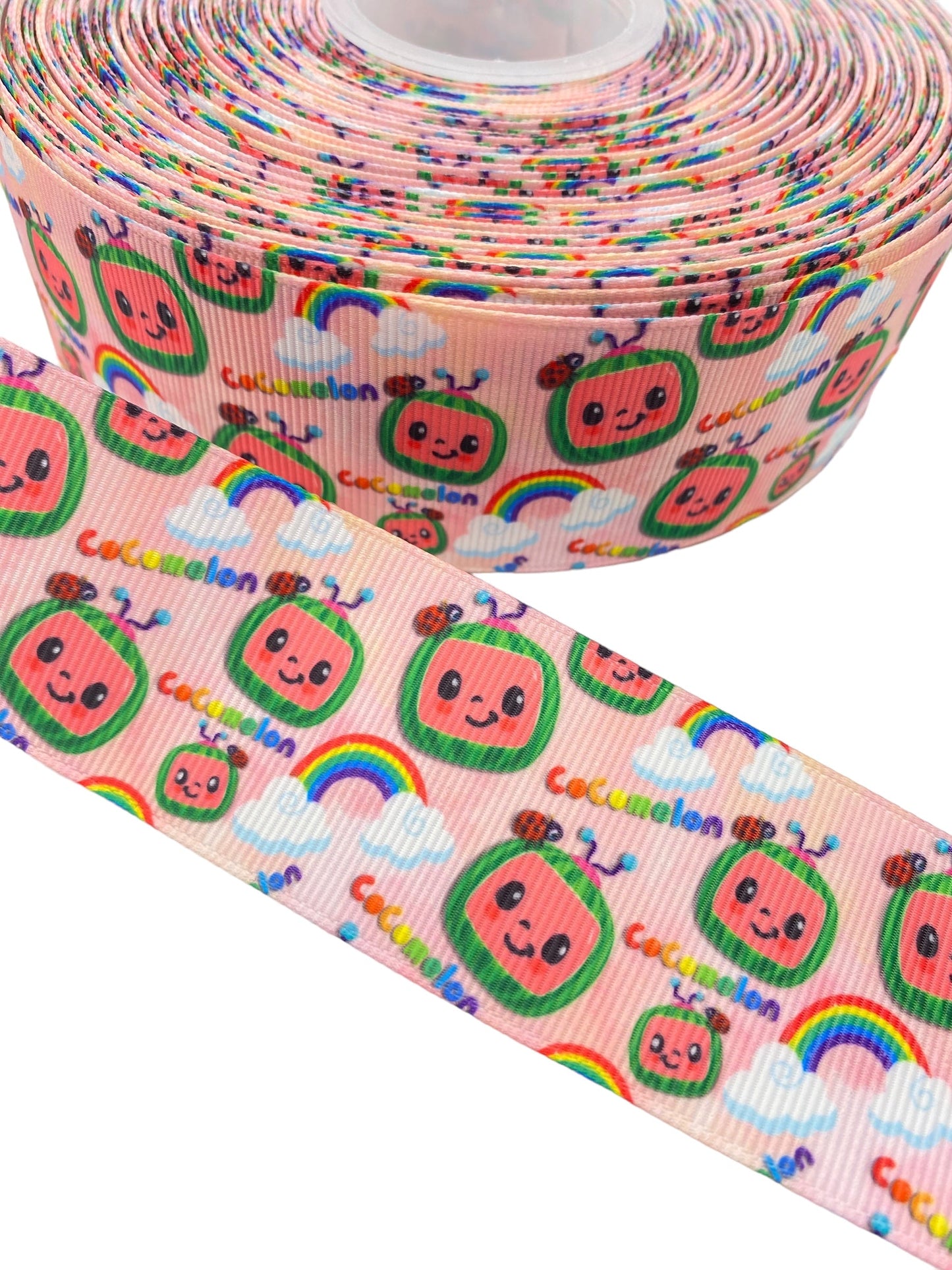 #C90 (38mm / 1.5 inch Ribbon, Cocomelon Ribbon (1 Yard) 🟢