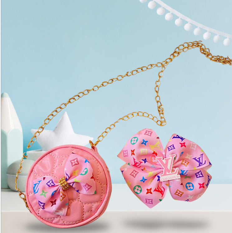 π Kids Handbag with Hair Clip π
