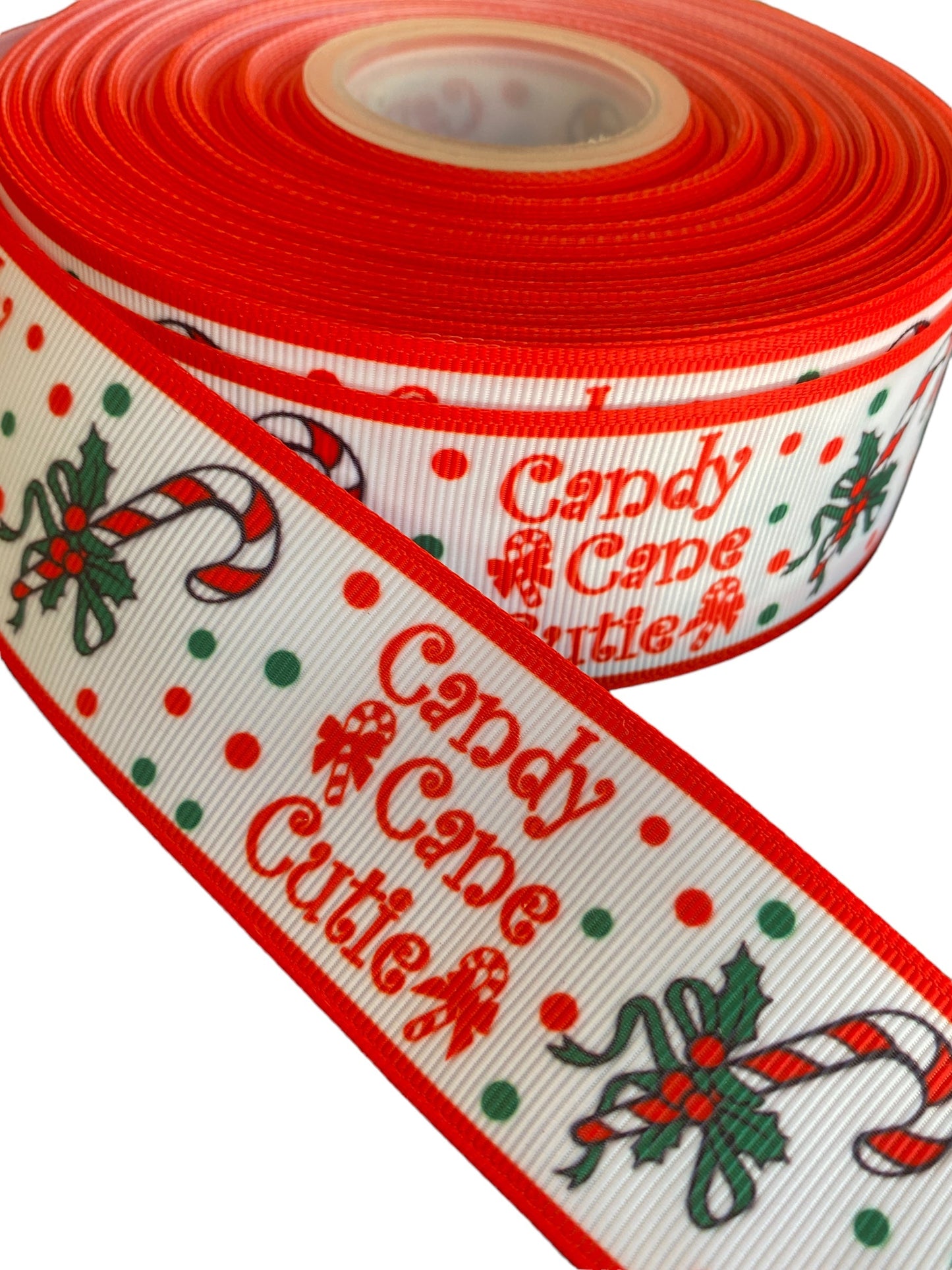 Candy Cane Ribbon/ Christmas Ribbon (38mm /1.5 inches)
