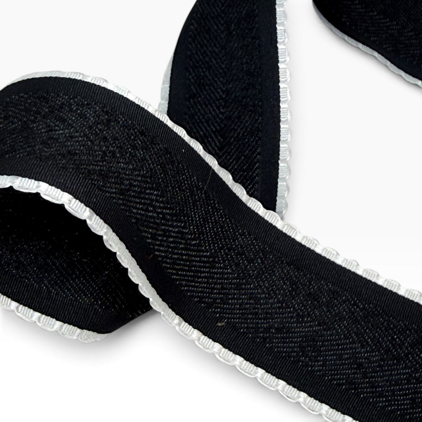 Black & White Ribbon ( per yard) 1.5 inch
