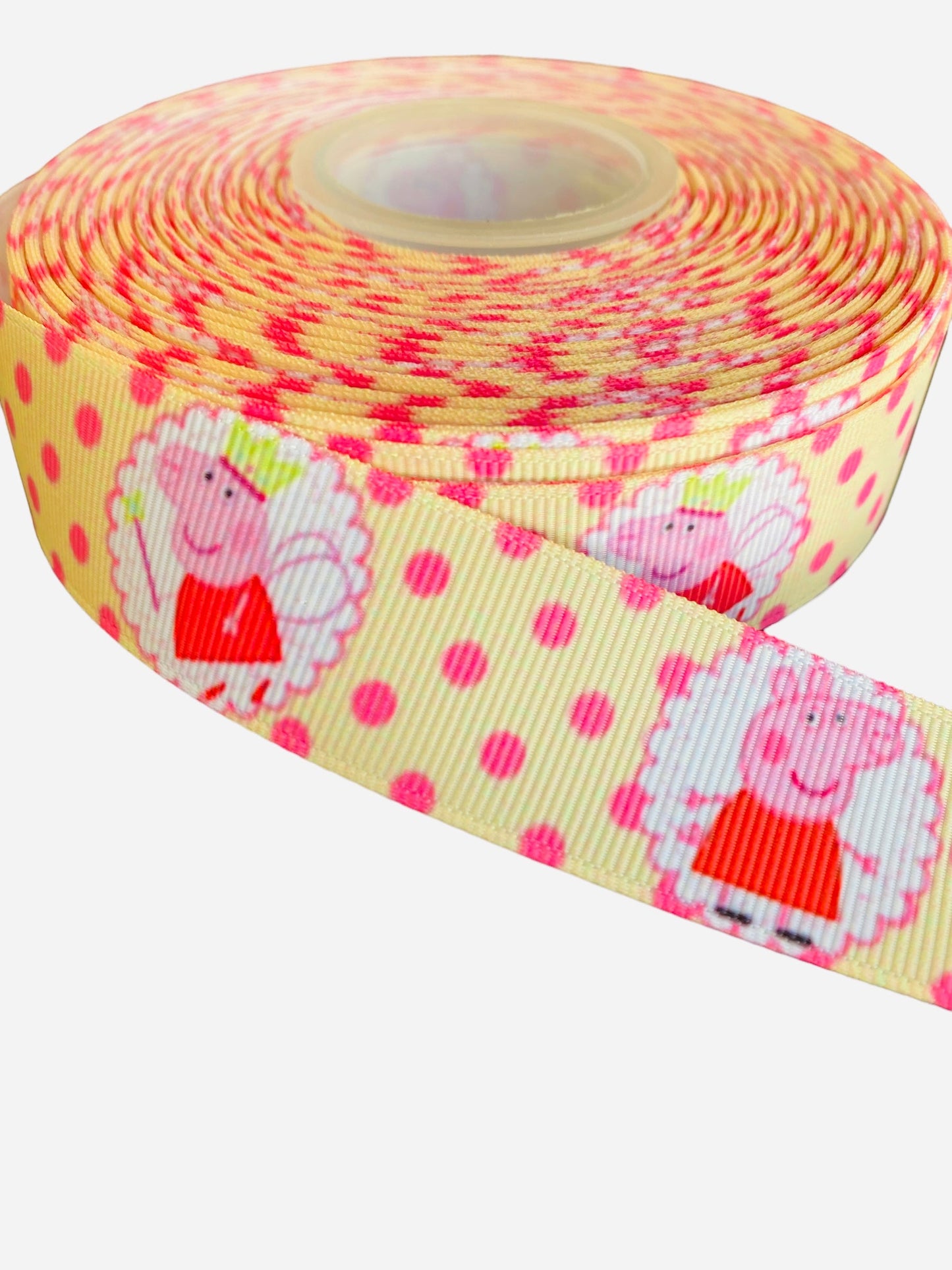 #C105 Peppa pig Ribbon (25mm / 1 inch Ribbon )🟡