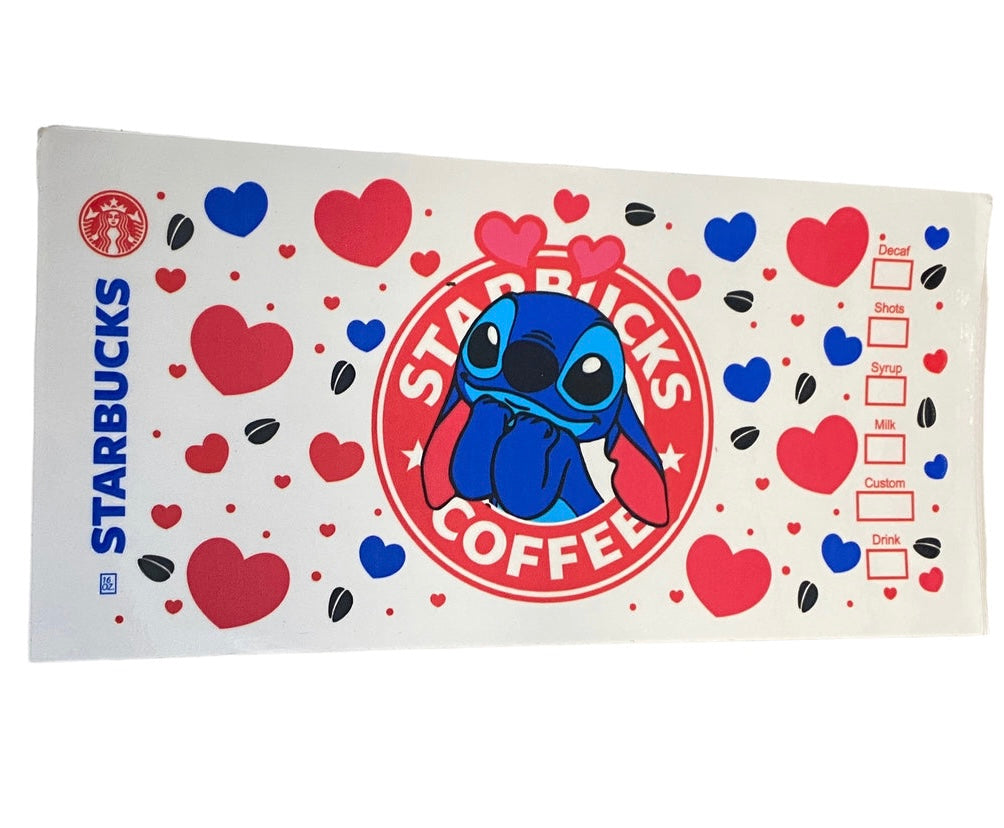 Design UV DTF cup wrap