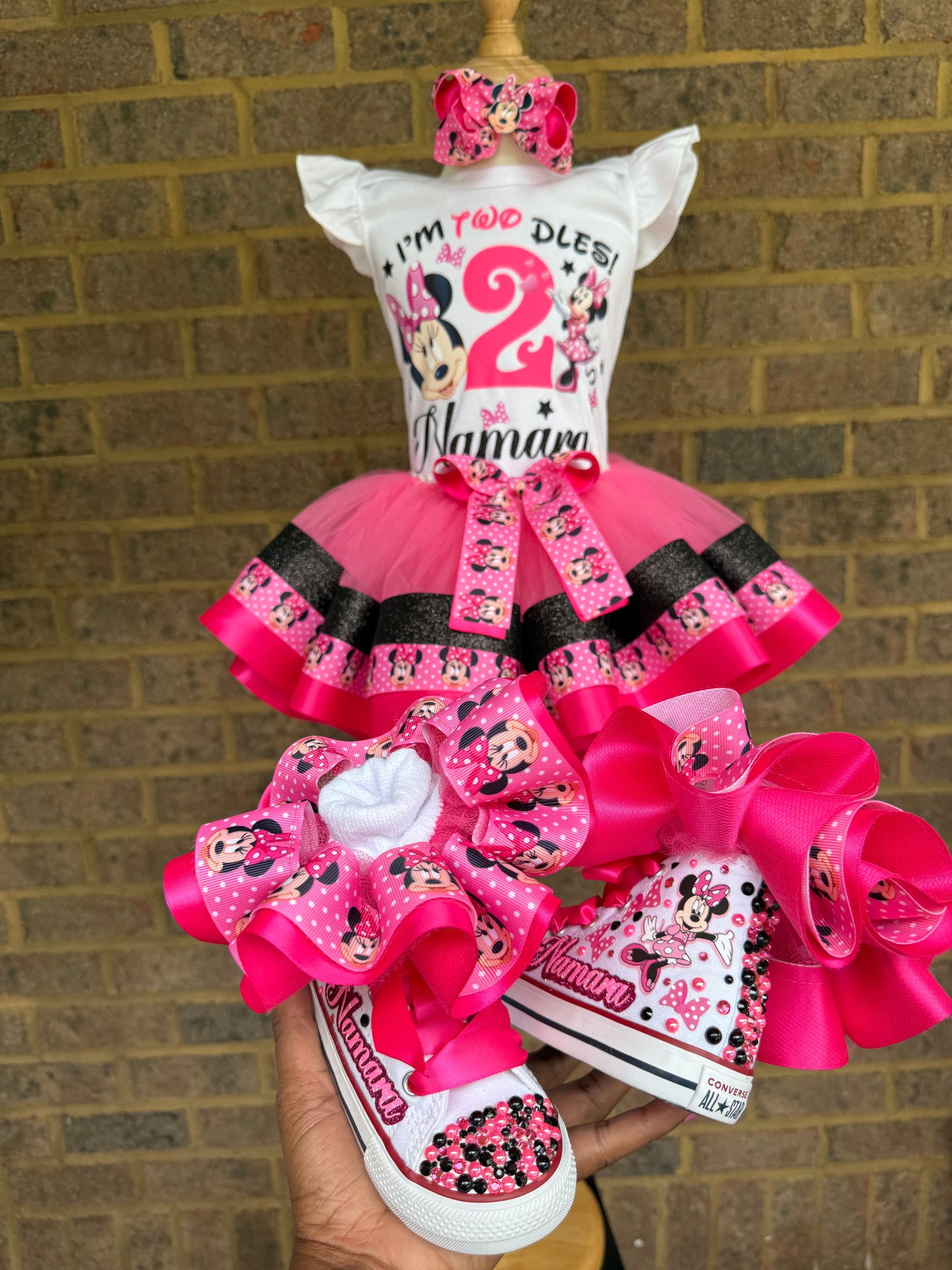 Minnie Mouse tutu set, Minnie Mouse tutu outfit, Minnie Mouse Birthday
