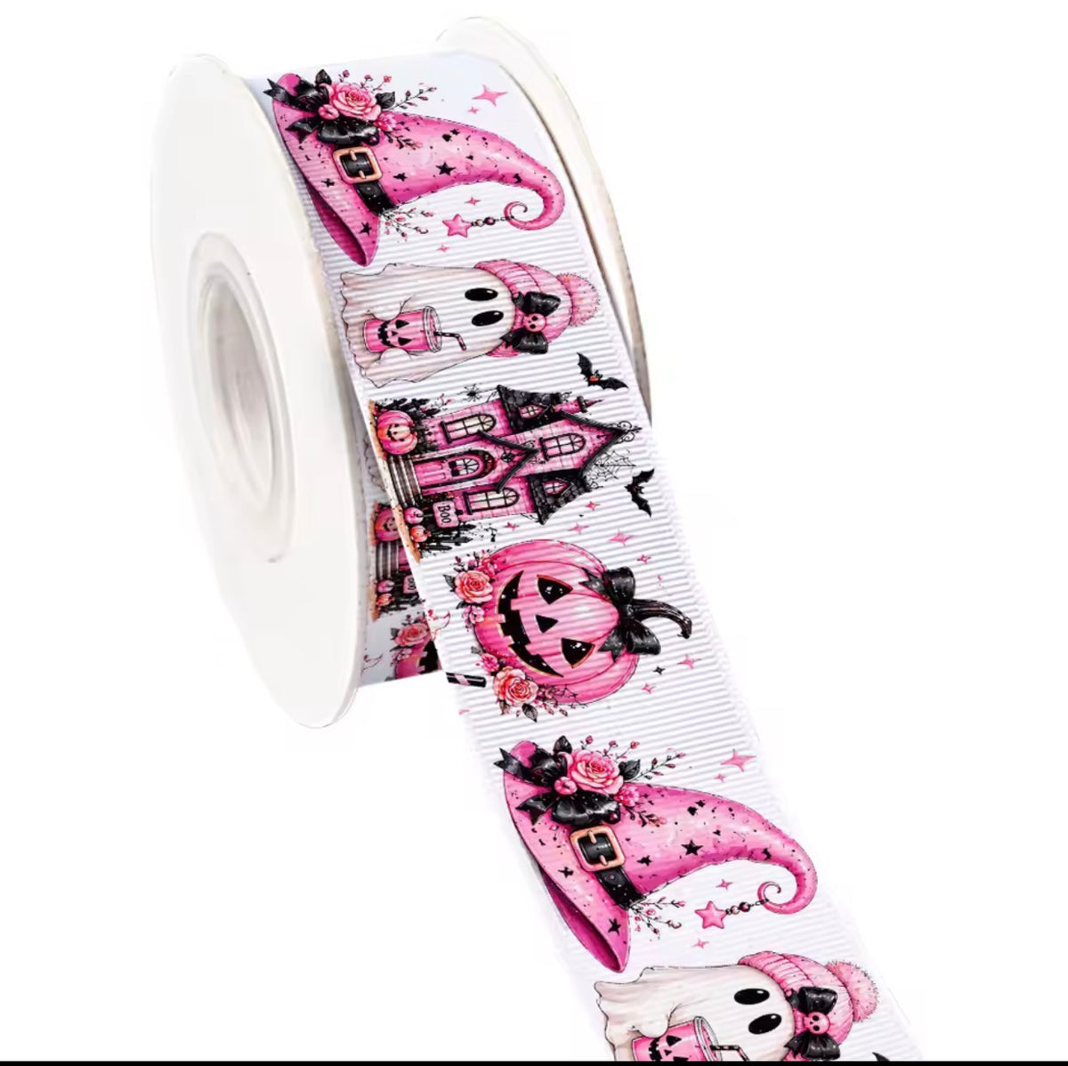 Halloween Ribbon ( size 1.5 inches ) single face design,
