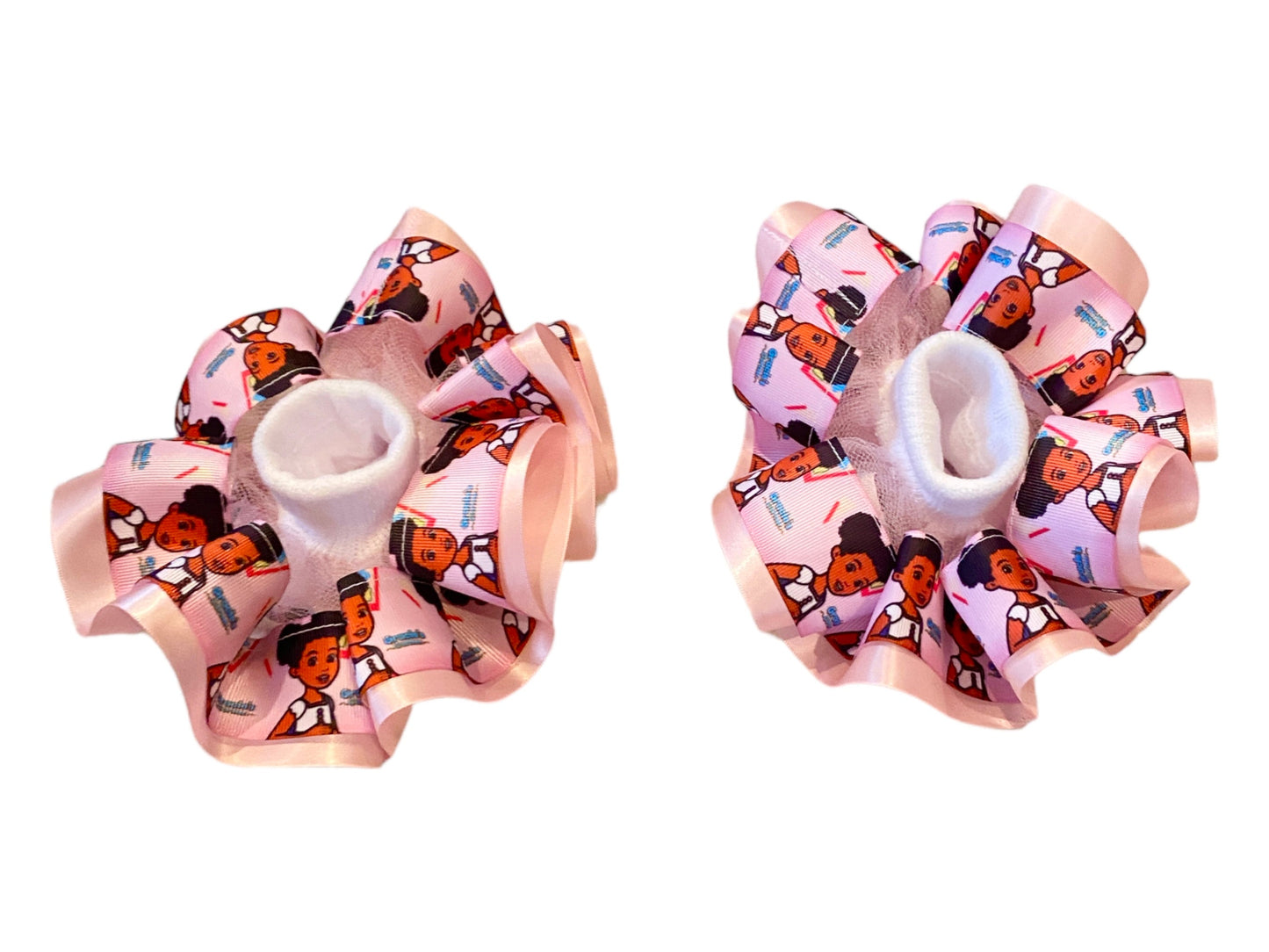 Gracie corner tutu socks/ ruffle sock ( Double Layer Ribbon Ruffle socks)
