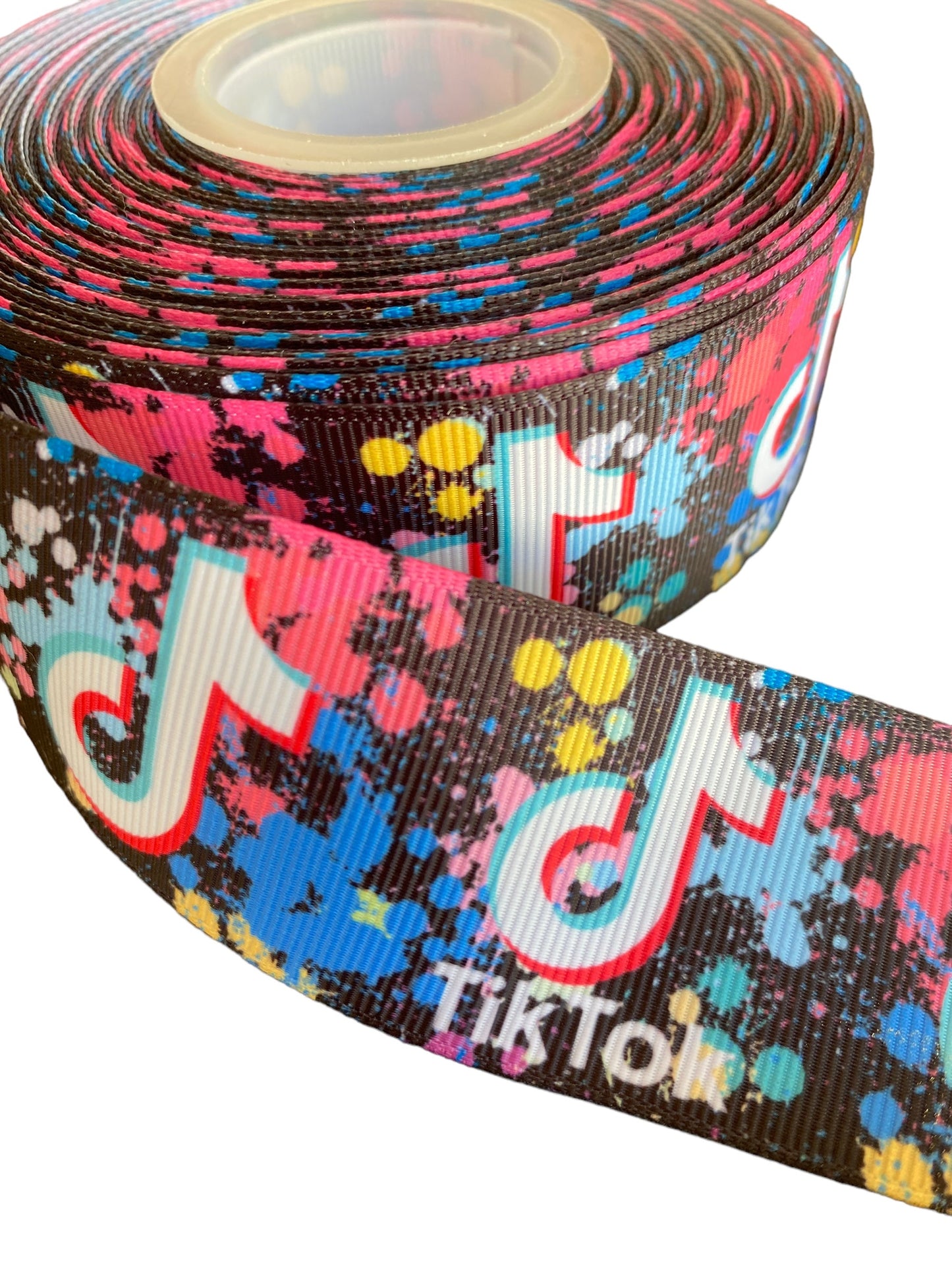 #C115 (Tiktok Ribbon (38mm /1.5 inches) 1 yard 🟢