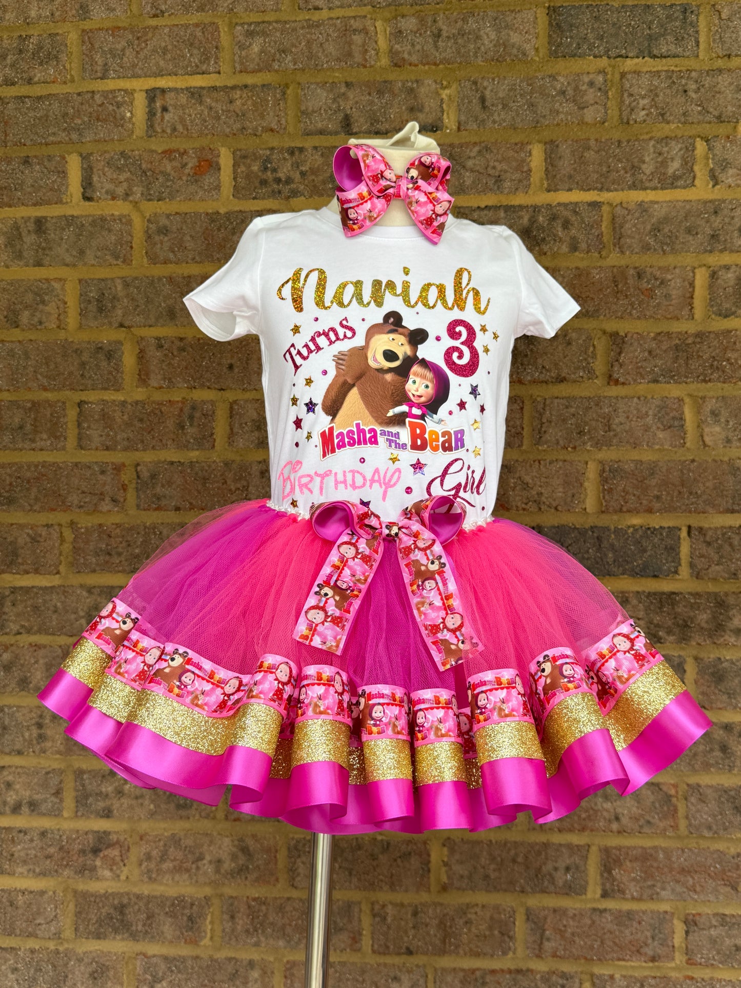 Marsha and The Bear Tutu Outfit