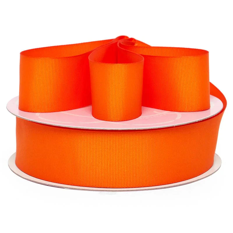 ๐ 3 Yards ๐ 1.5inch/38mm Orange Solid Color Grosgrain Ribbon