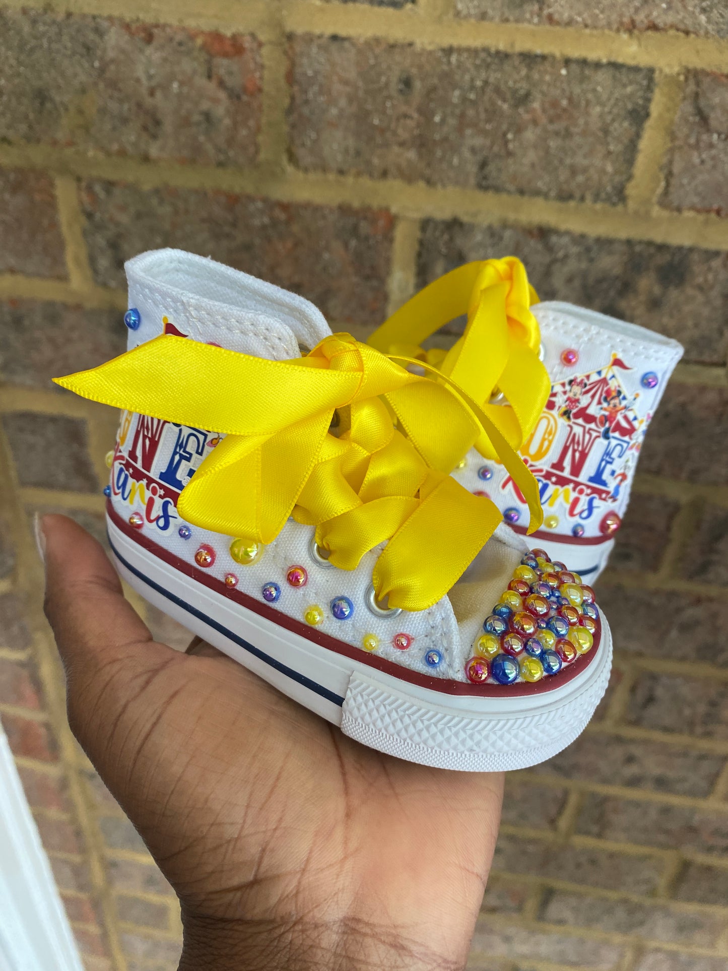 Minnie Mouse Bling Converse Sneakers, Minnie Sneakers, Personalize Minnie Mouse sneakers