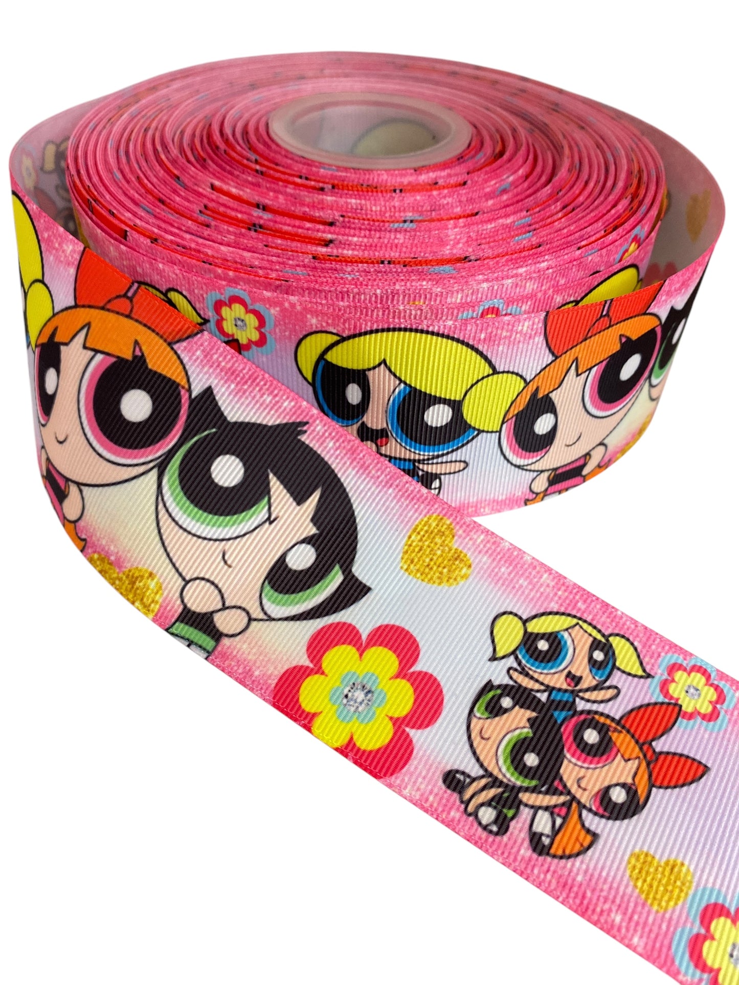 #C273 (2 Inch / 50mm Ribbon, Power Puff Girls Ribbon 🟣 (1 Yard)