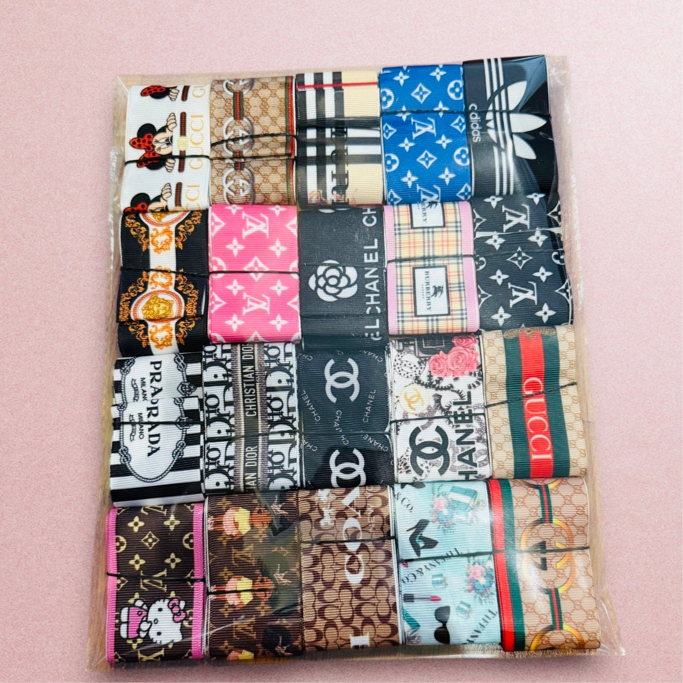 1 yard Each Ribbon Set (1.5 inch / 38mm Ribbon) ๐ 20 yards Total๐