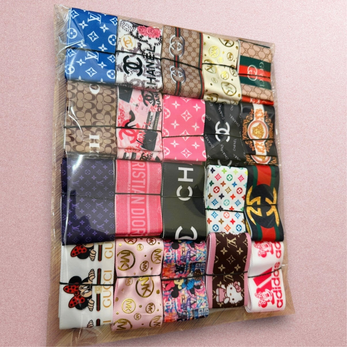 1 yard Each Ribbon Set (1.5 inch / 38mm Ribbon) ๐ 20 yards Total๐