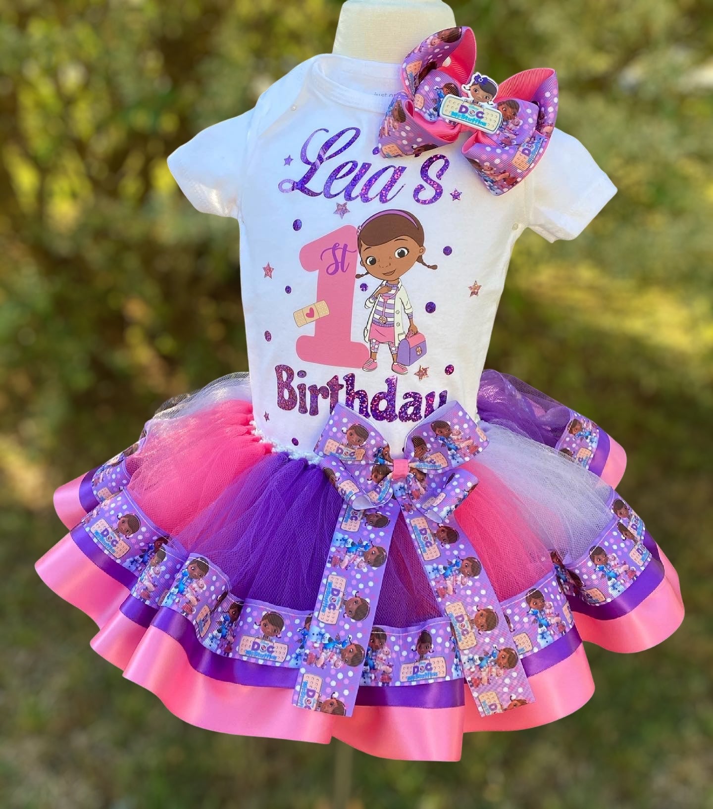 Doctor McStuffin Tutu Outfit Doctor McStuffin Birthday outfit Doctor McStuffin tutu set