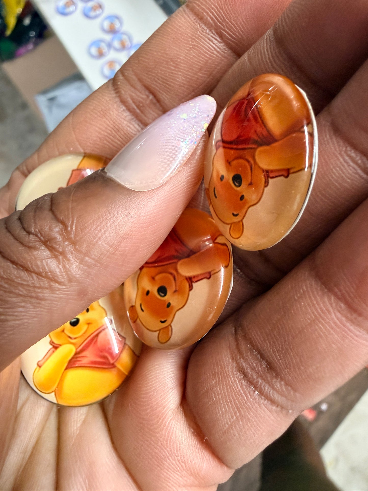 Glass Embellishments ( set of 4)