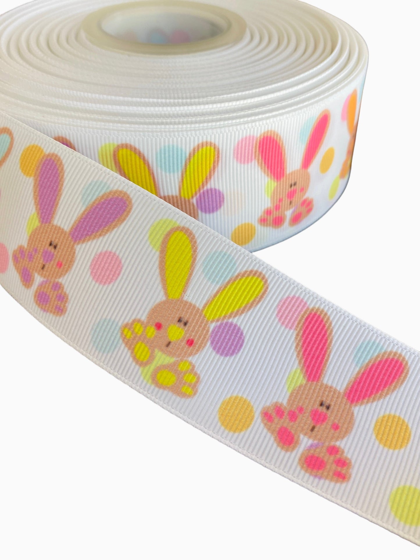 Bunny Ribbon, Easter Ribbon (38mm /1.5 inches)🟢