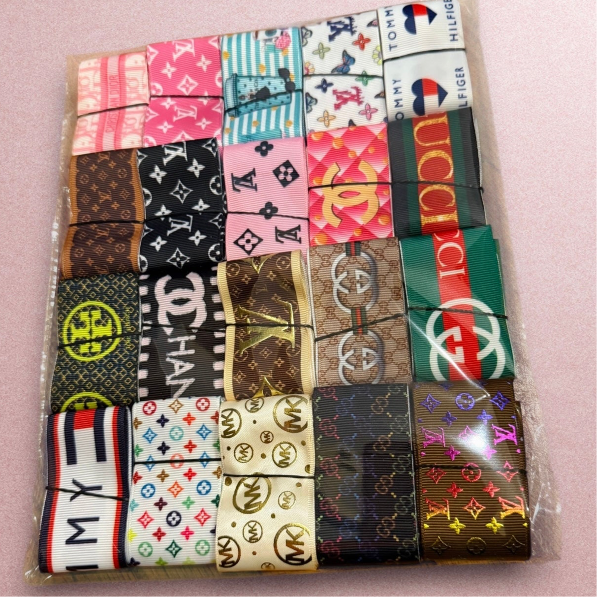1 yard Each Ribbon Set (1.5 inch / 38mm Ribbon) ๐ 20 yards Total๐