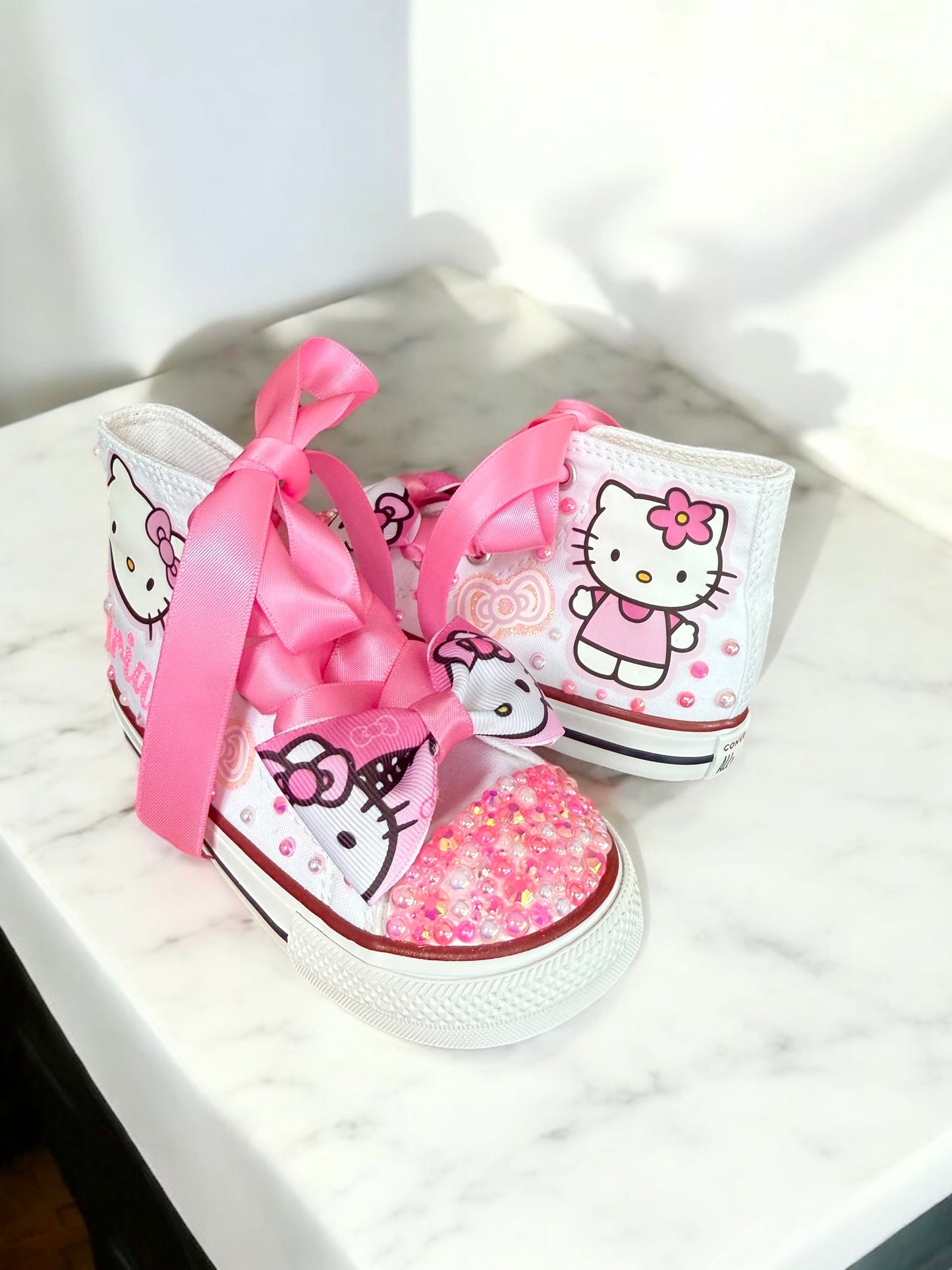 Hello Kitty Bling Converse Sneakers, Hello Kitty Bling sneakers