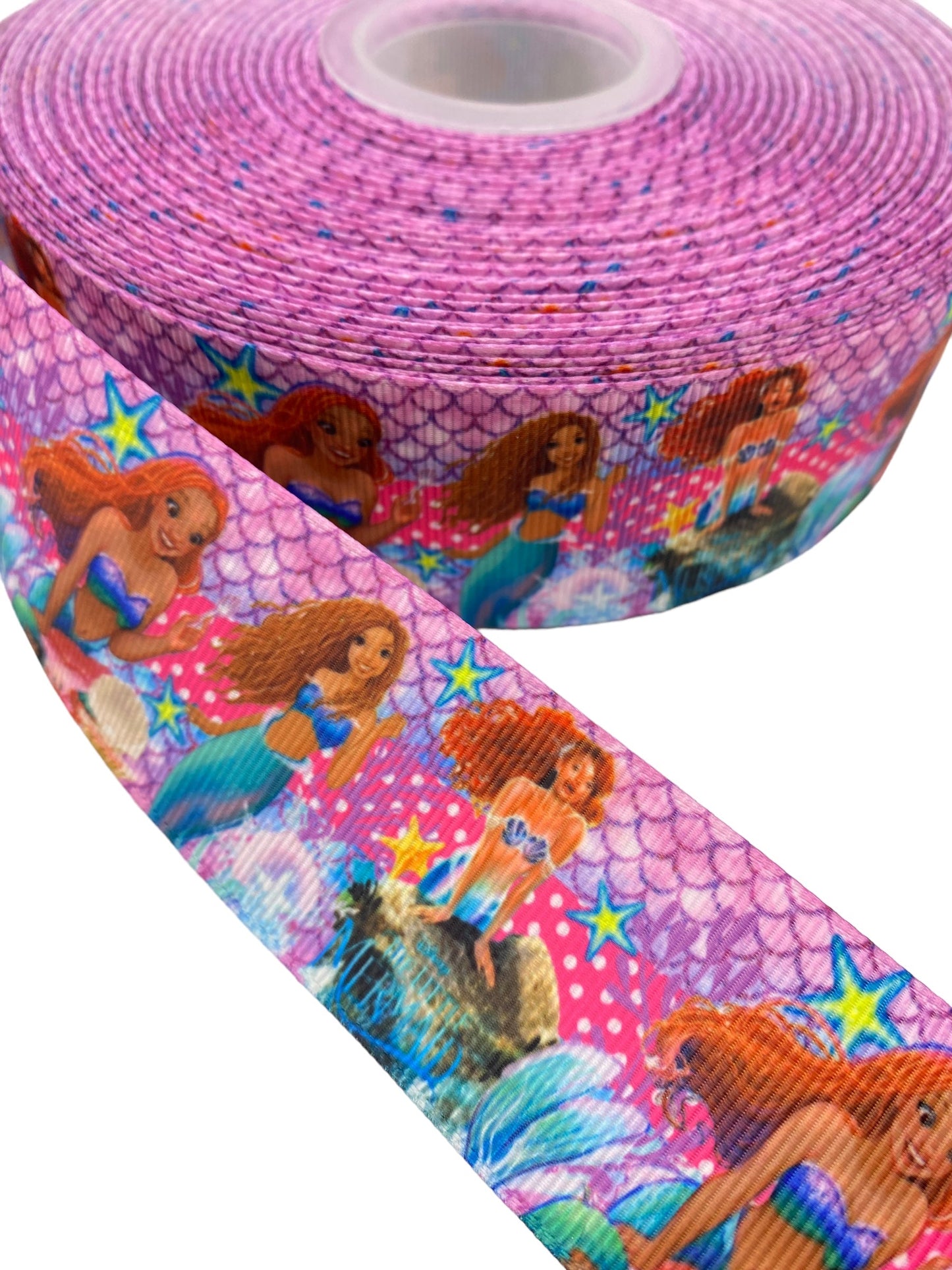 #C1 (38mm / 1.5 inch Ribbon, Black Little Mermaid Ribbon🟢