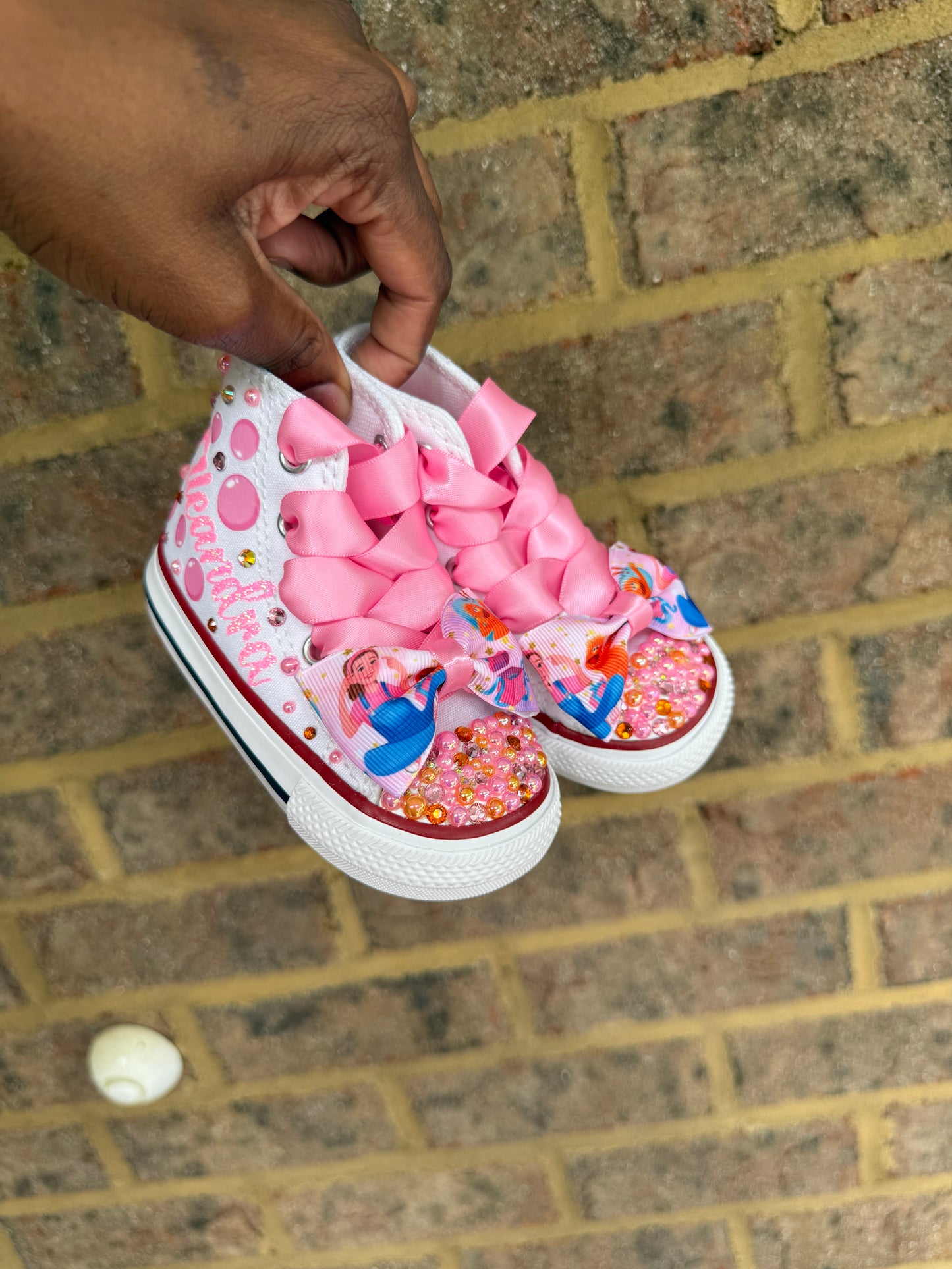 Ms Rachel Bling Converse Sneakers, Ms Rachel Personalize Bling sneakers