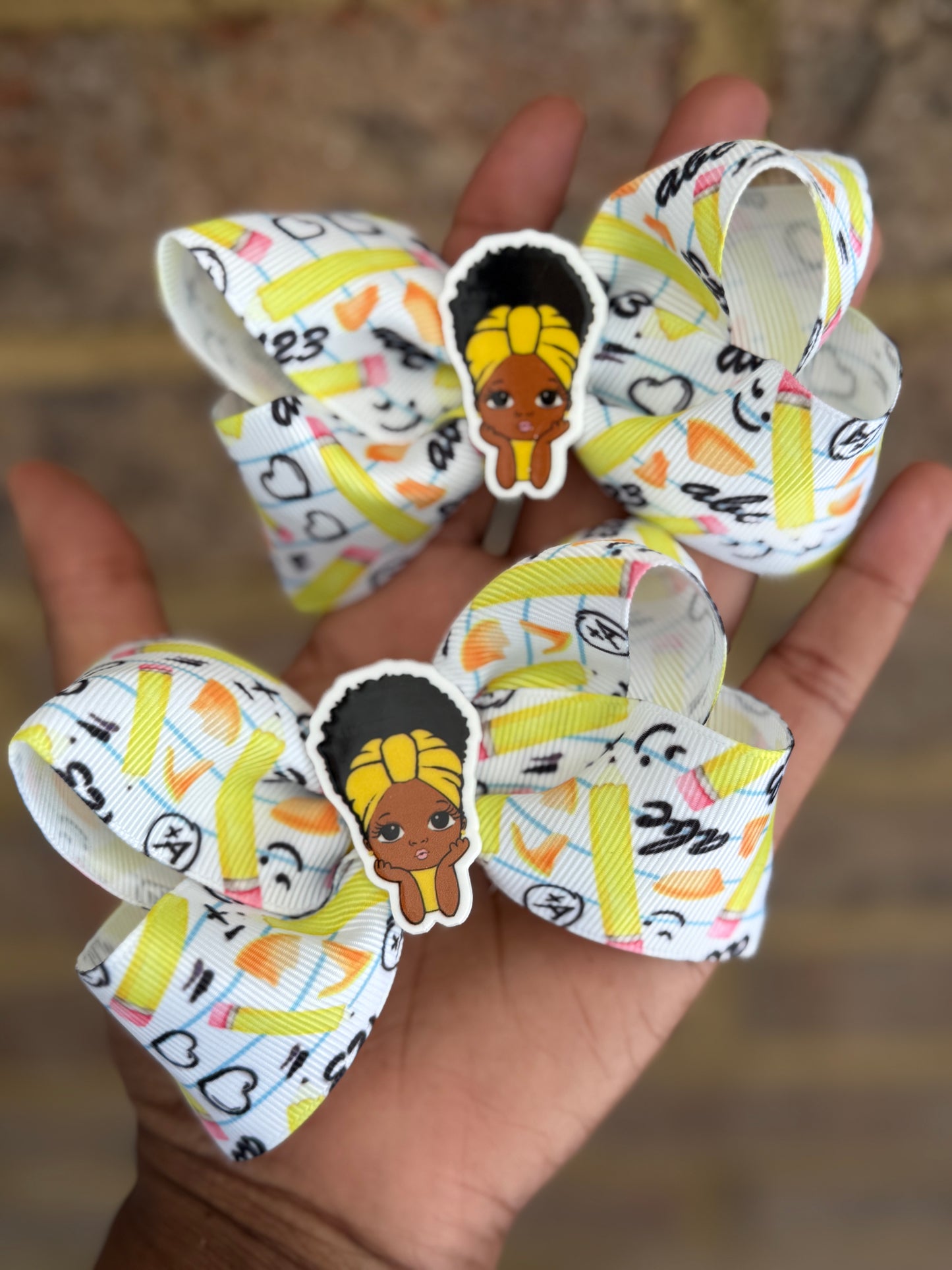 School Hair Clips-Hair clips-Back To School Hair Clips