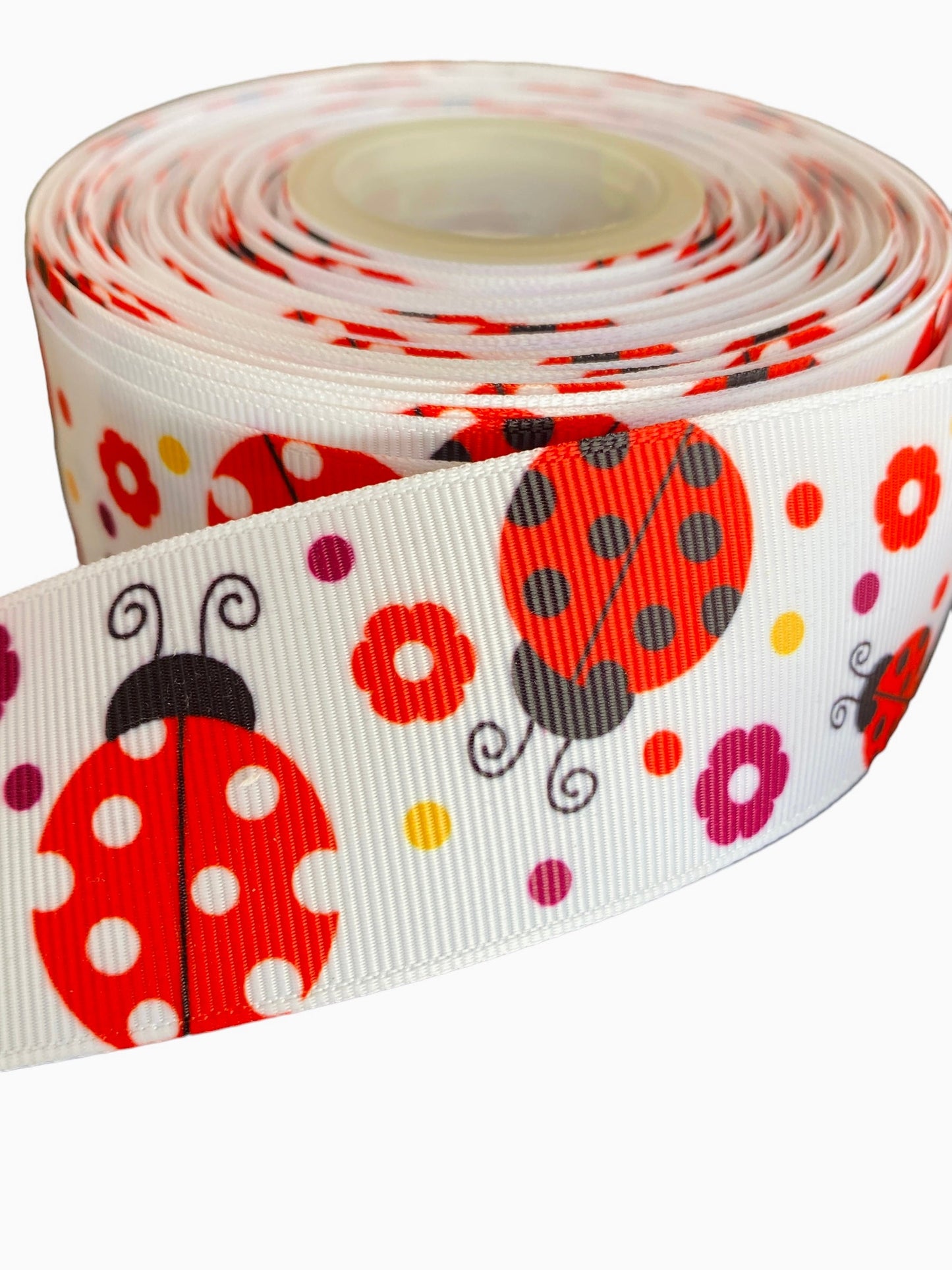 #C106 (Lady Bug Ribbon (38mm /1.5 inches) 1 yard 🟢