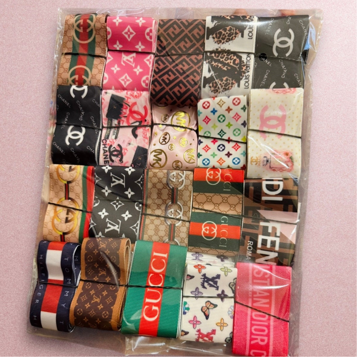 1 yard Each Ribbon Set (1.5 inch / 38mm Ribbon) ๐ 20 yards Total๐