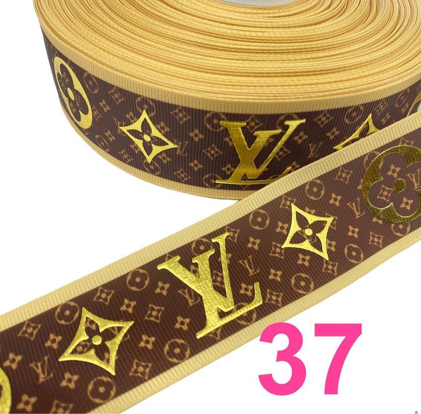 #37 Ribbon (1 yard) 38mm/ 1.5 inches Foil Ribbon )