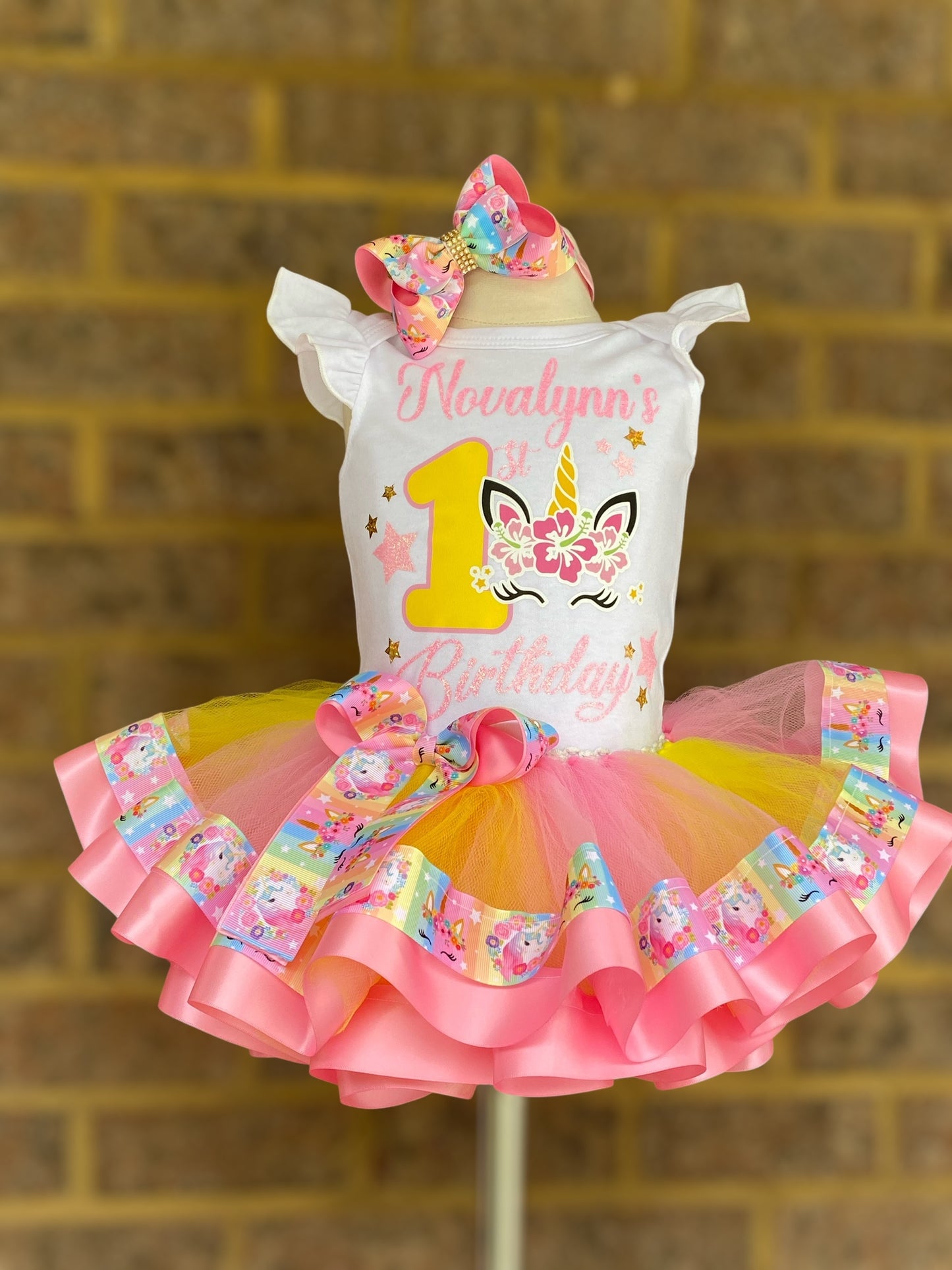 Unicorn Tutu Outfit Unicorn Birthday outfit Unicorn tutu set