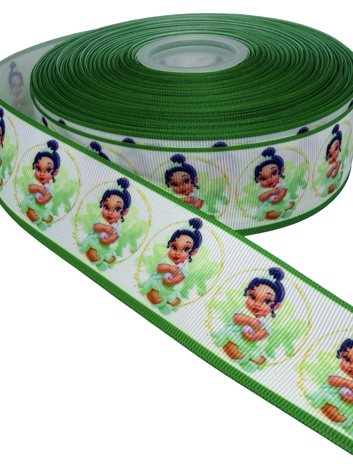 Princess Tiana Ribbon🟢 1.5 inch princess tiana ribbon
