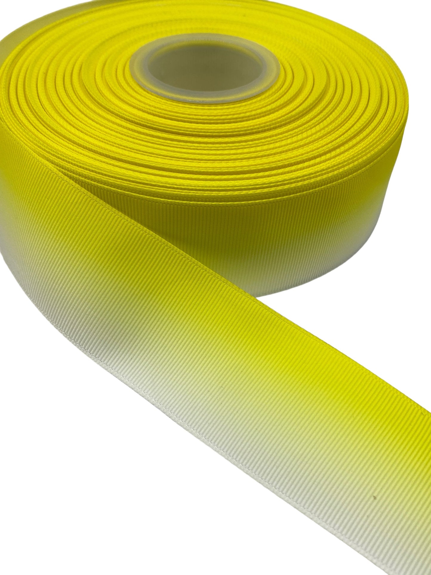 #C67 (Yellow Ombré Ribbon 38mm / 1.5 inch Ribbon) 1 Yard 🟢