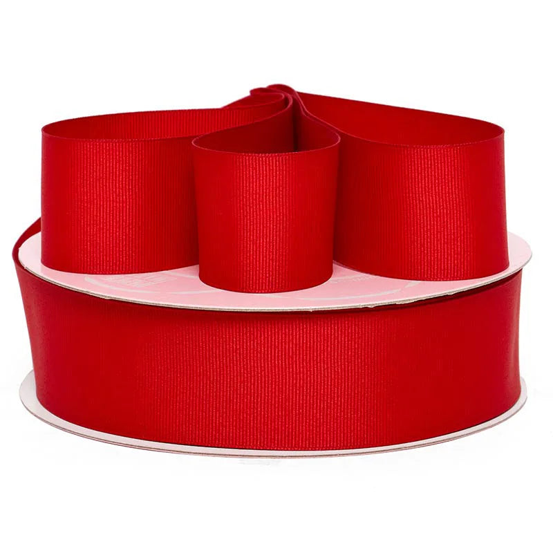 ๐ 3 Yards ๐ 1.5inch/38mm Red Solid Color Grosgrain Ribbon