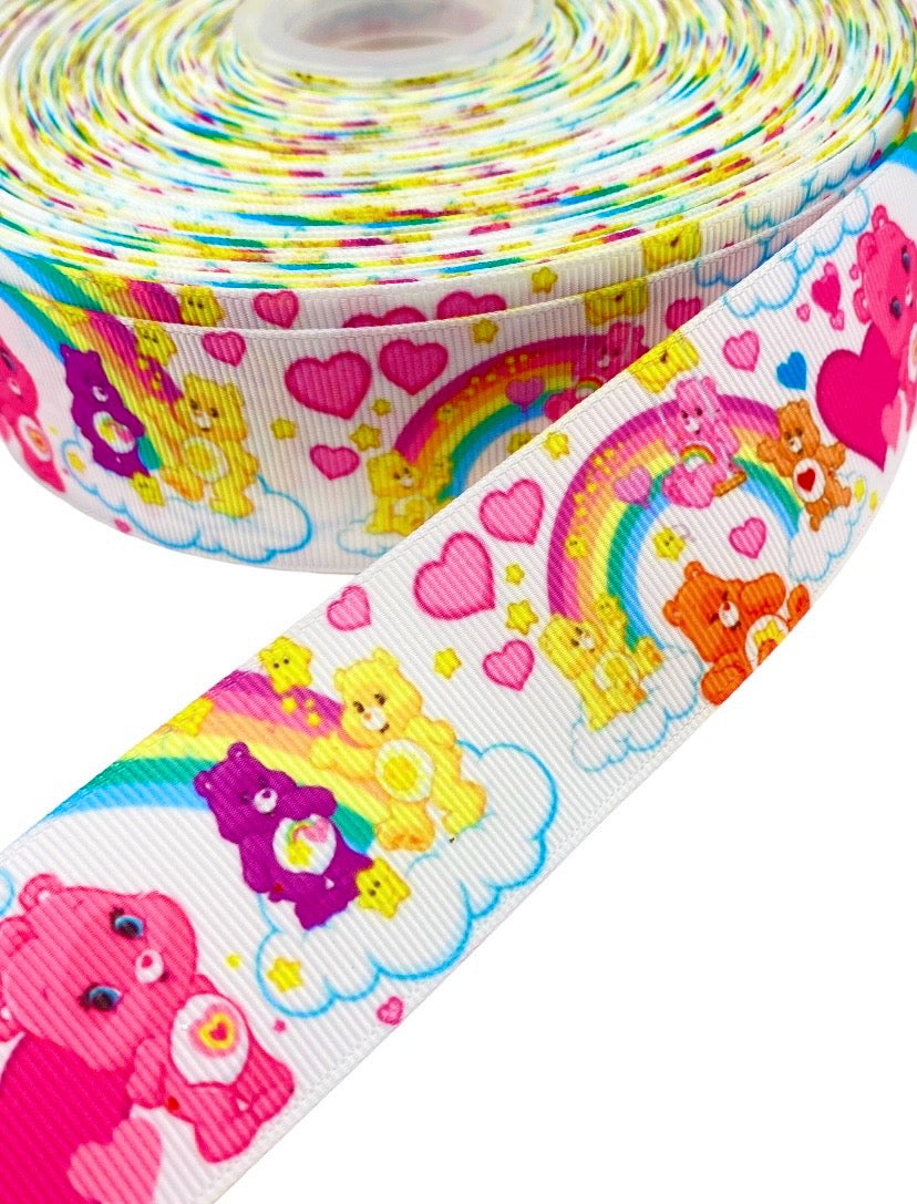 #C153 (Carebear Ribbon 38mm / 1.5 inch Ribbon (1 Yard) 🟢