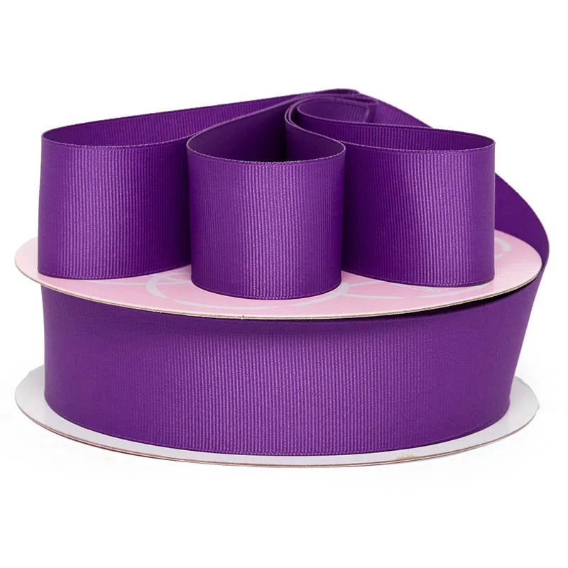 ๐ 3 Yards ๐ 1.5inch/38mm Purple Solid Color Grosgrain Ribbon