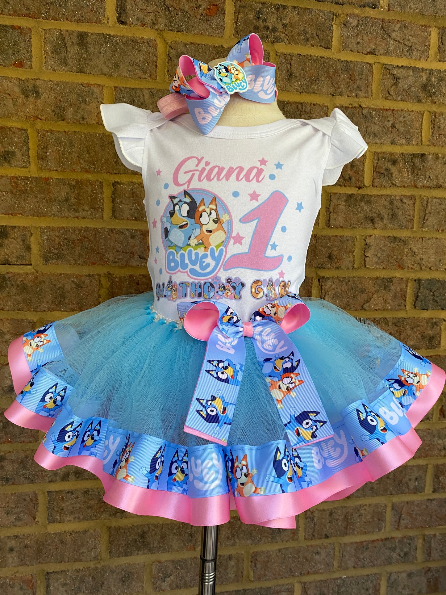 Bluey tutu outfit Bluey Birthday Bluey tutu set Bluey Birthday outfit