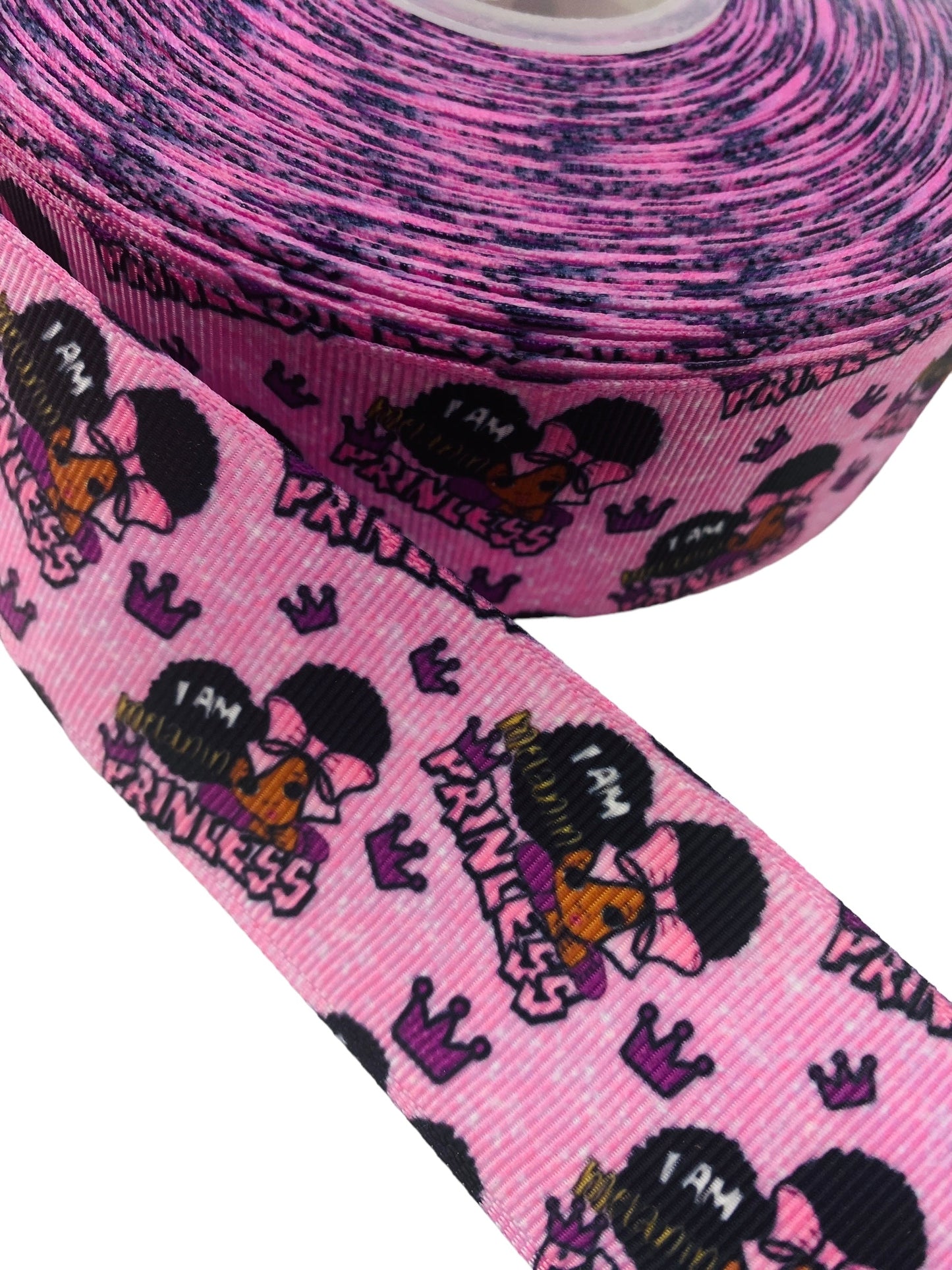 #C44 (Black Girl Ribbon 38mm/ 1.5 Inch Ribbon) 🟢