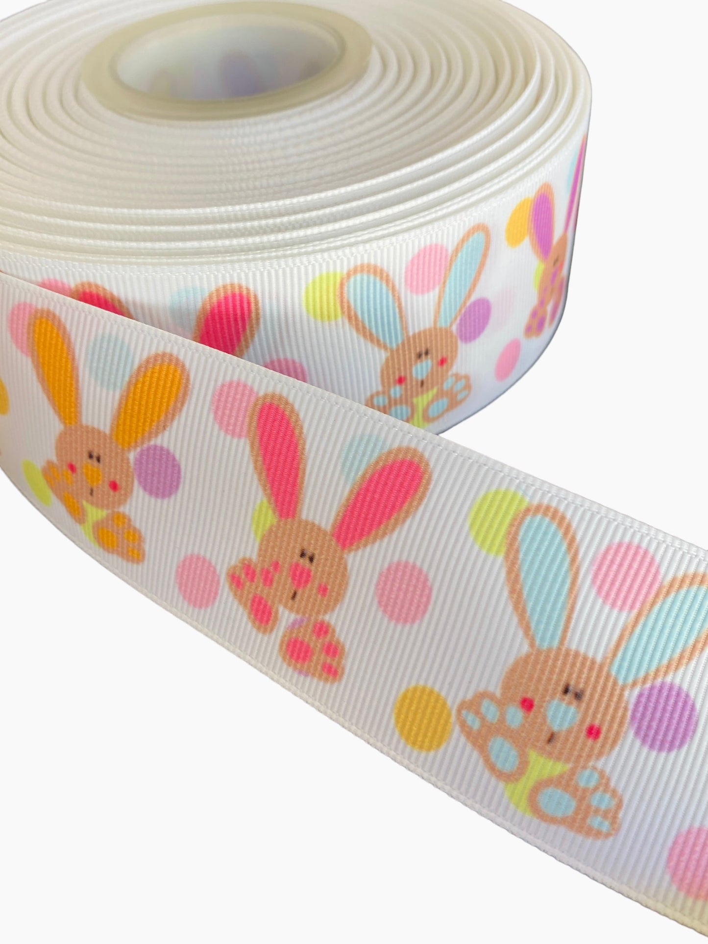 Bunny Ribbon, Easter Ribbon (38mm /1.5 inches)🟢