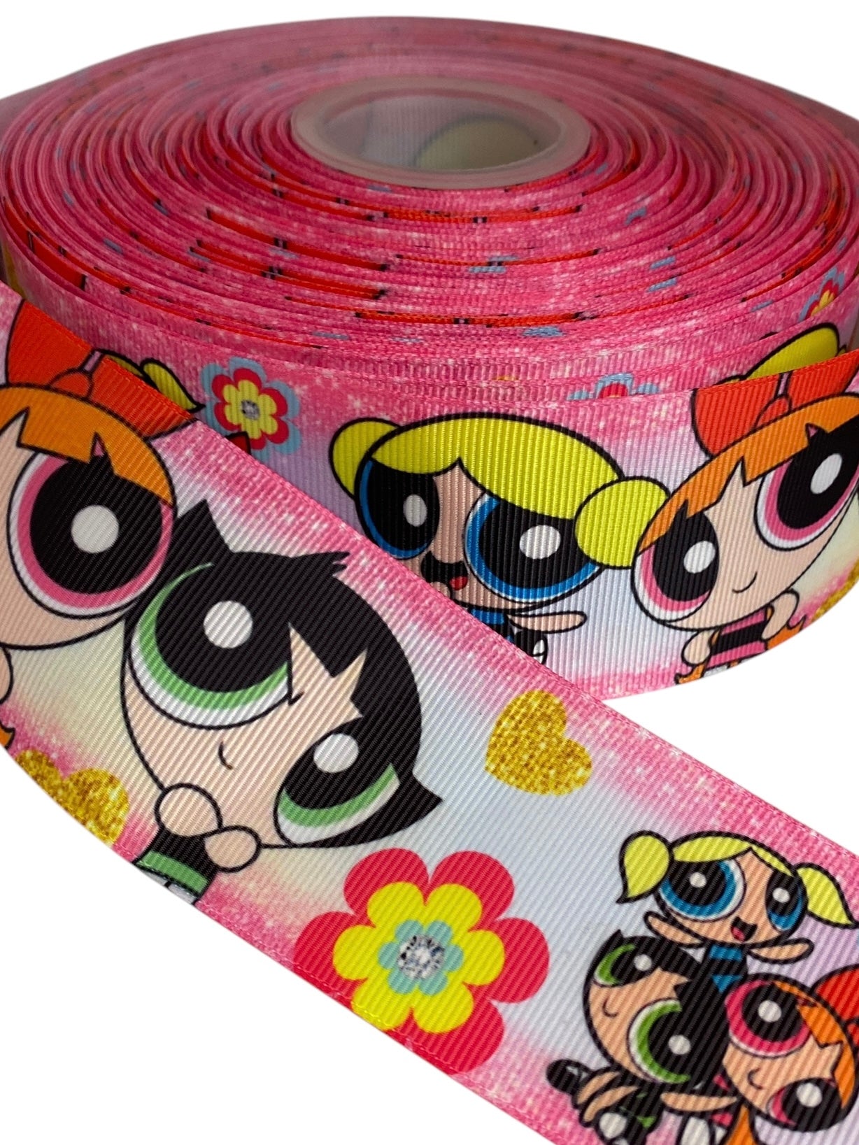 #C273 (2 Inch / 50mm Ribbon, Power Puff Girls Ribbon 🟣 (1 Yard)