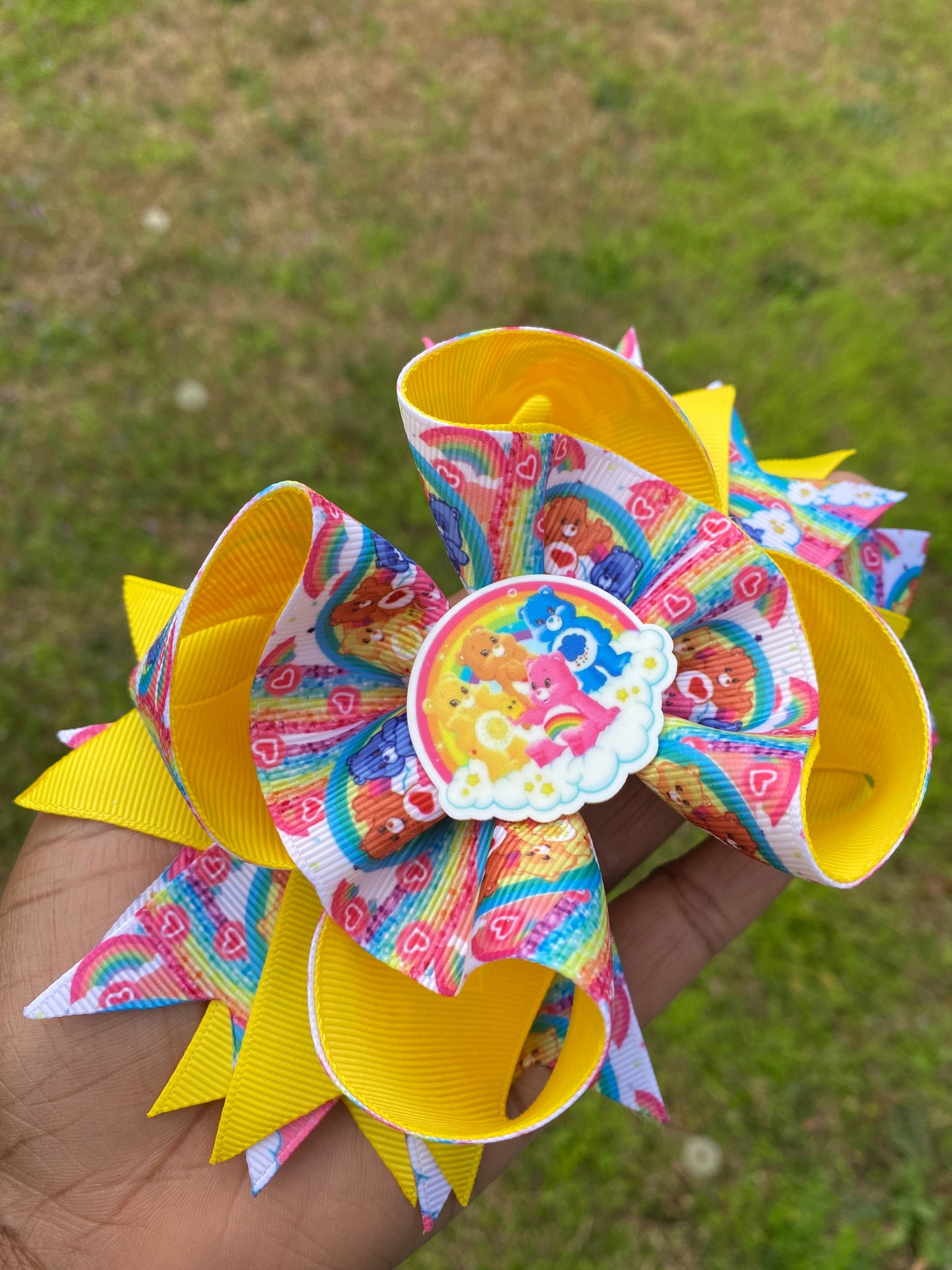 Carebear Hair clip / Carebear Headband. Carebear hair accessories