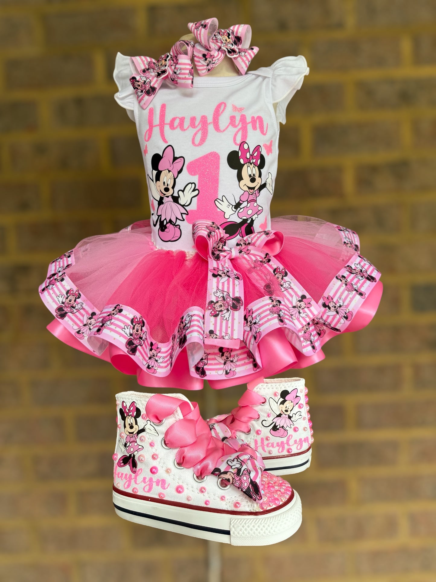 Minnie Mouse tutu set, Minnie Mouse tutu outfit, Minnie Mouse Birthday